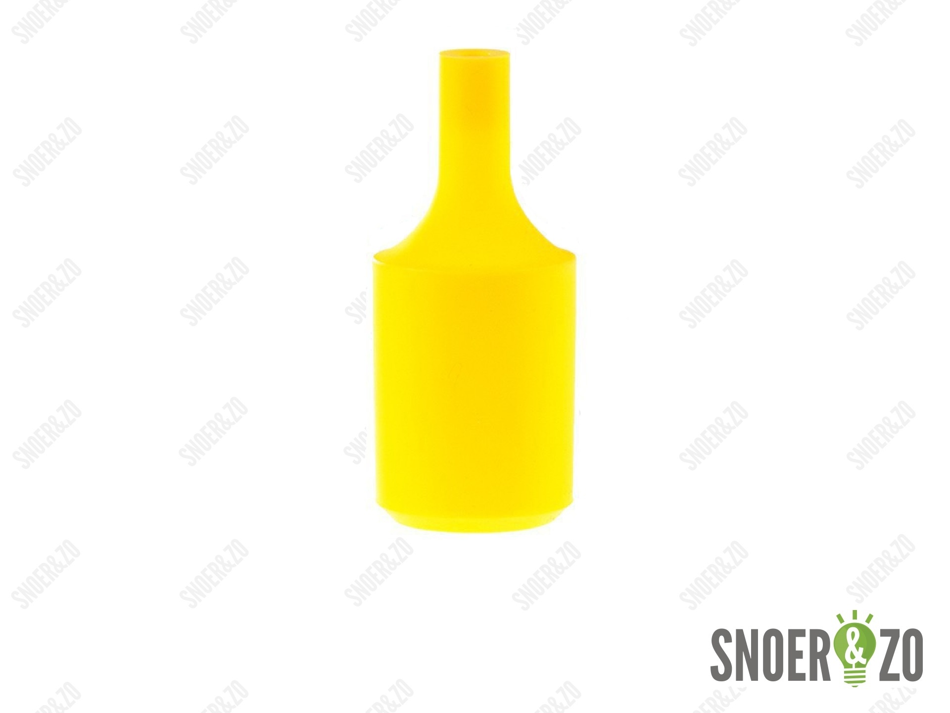 Fittinghuls siliconen cilinder geel E27 Fittinghuls siliconen cilinder geel E27