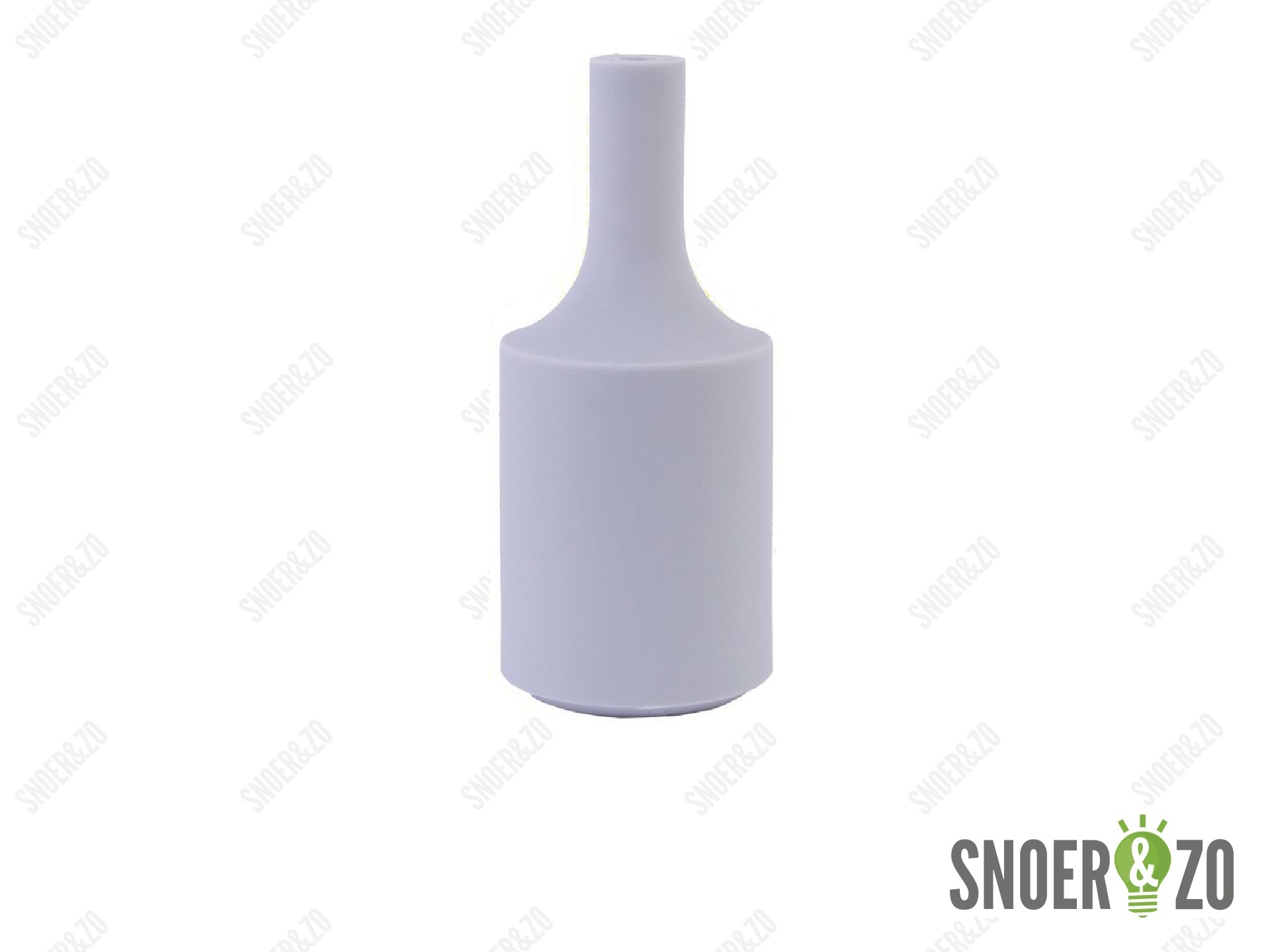 Fittinghuls siliconen cilinder lichtgrijs E27