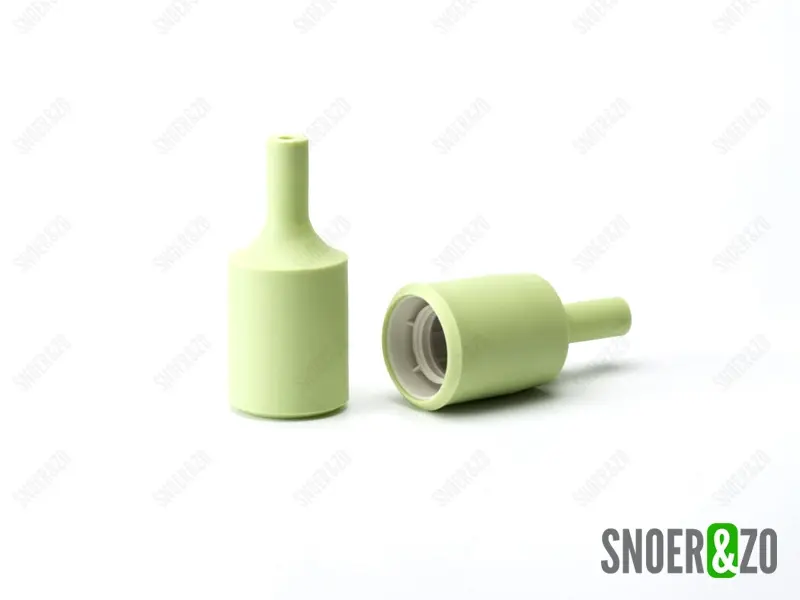Fittinghuls siliconen cilinder lichtgroen E27