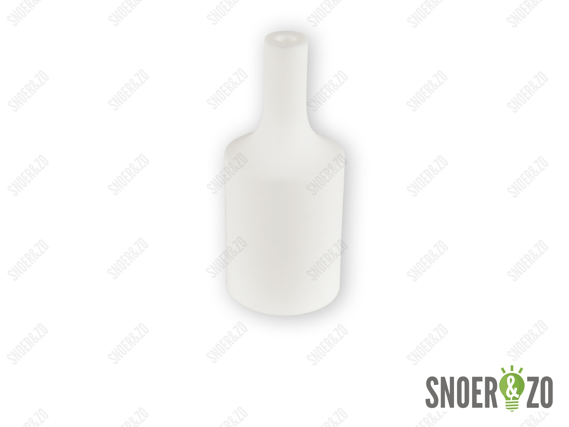 Fittinghuls siliconen cilinder wit E27 Fittinghuls siliconen cilinder wit E27