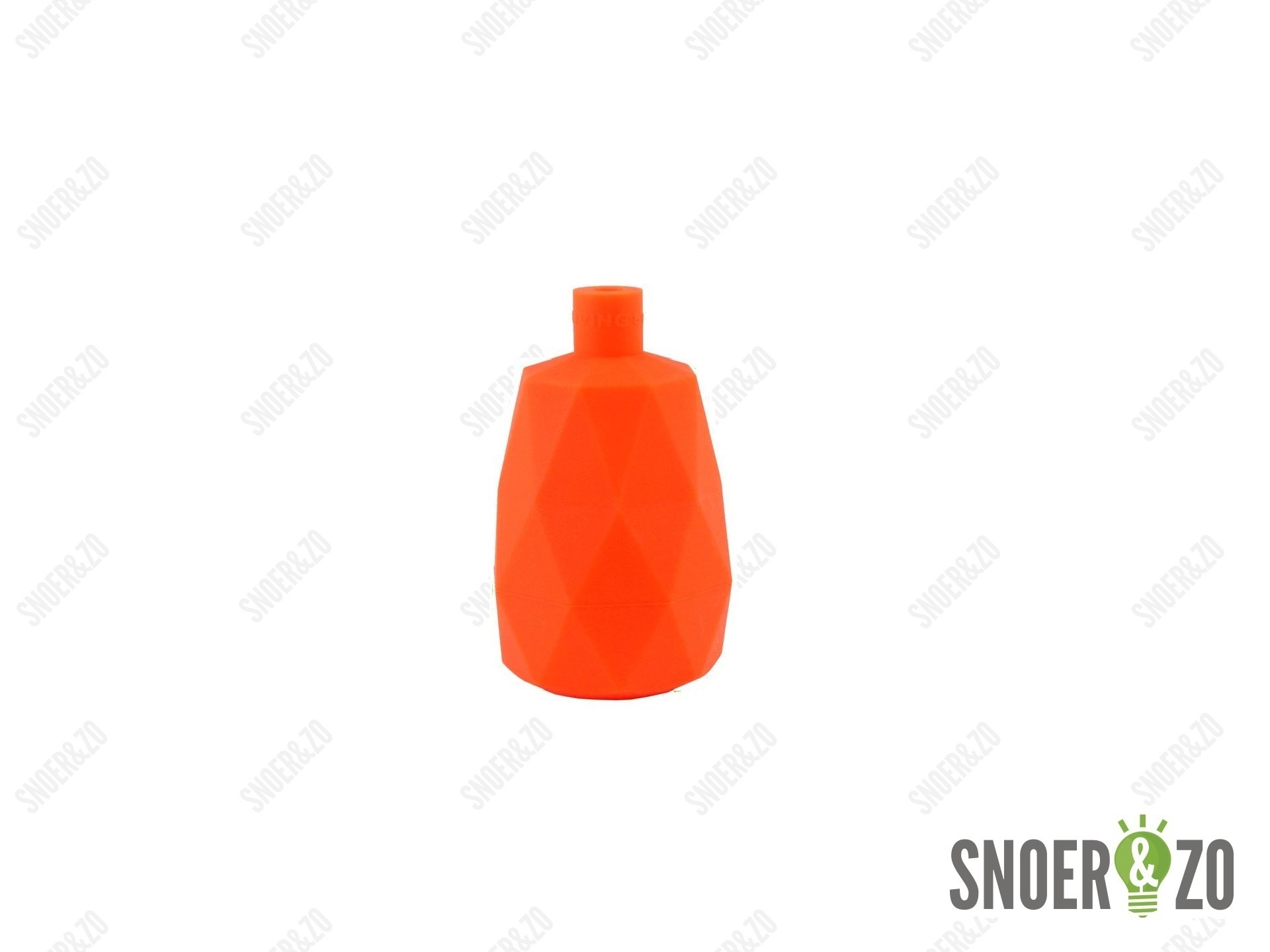 Fittinghuls siliconen facet fluor oranje E27