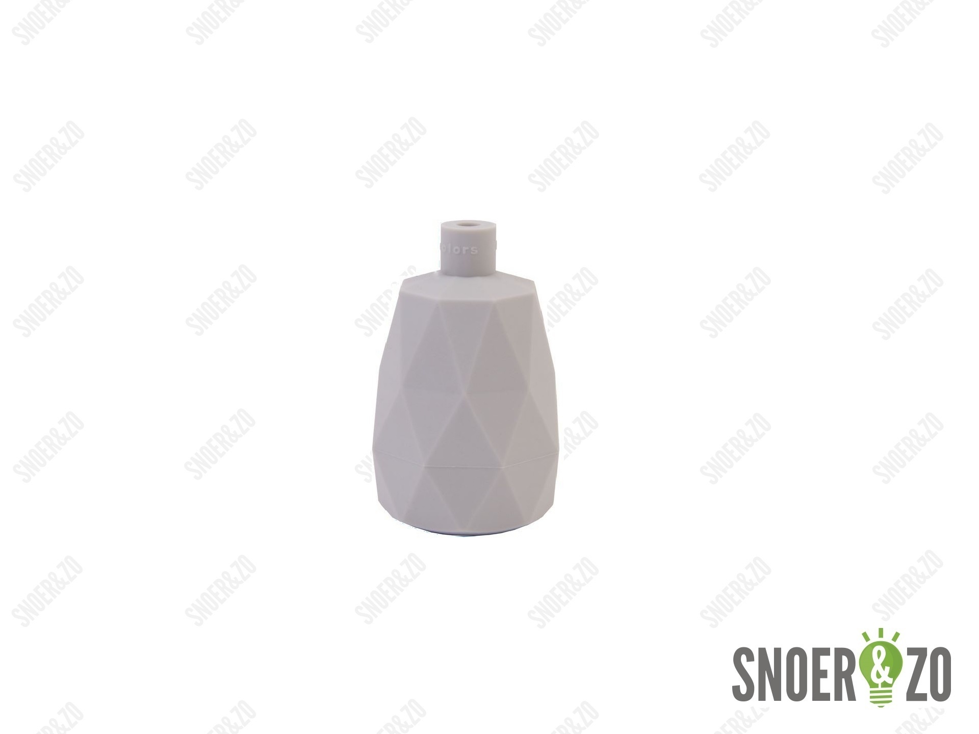 Fittinghuls siliconen facet lichtgrijs E27 Fittinghuls siliconen facet lichtgrijs E27