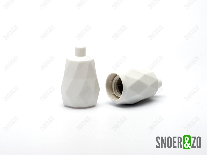 Fittinghuls siliconen facet wit E27