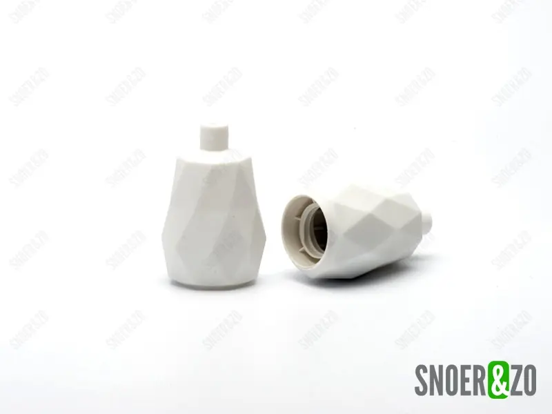 Fittinghuls siliconen facet wit E27