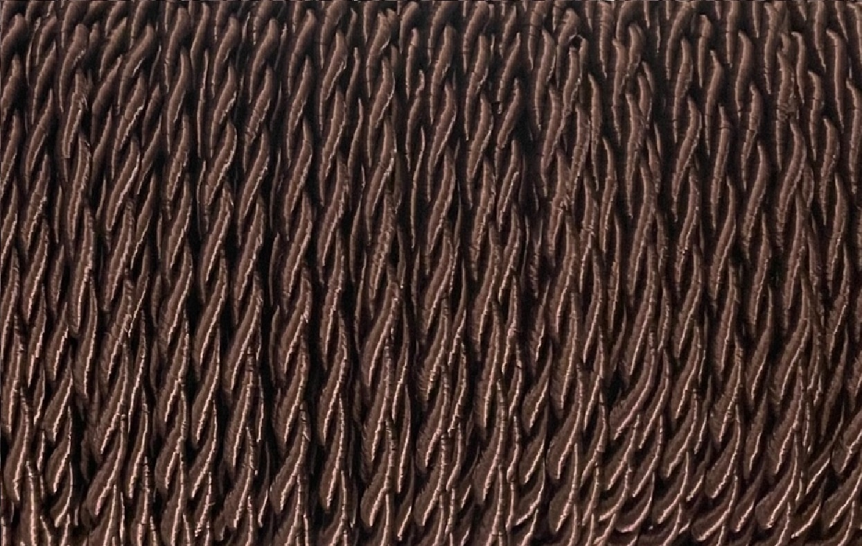 Gedraaid stofsnoer bruin Gedraaid stofsnoer bruin