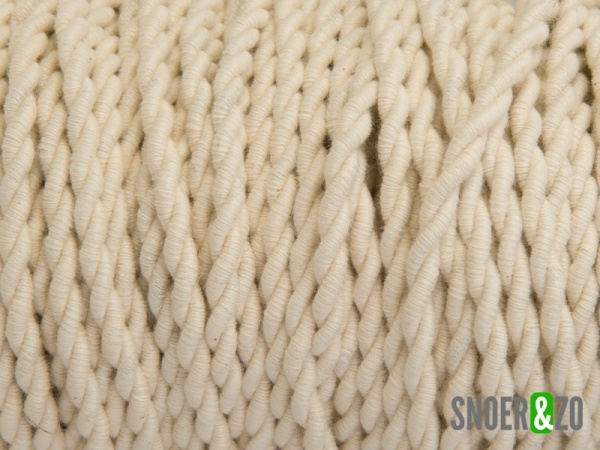 Gedraaid stofsnoer licht linnen Gedraaid stofsnoer licht linnen