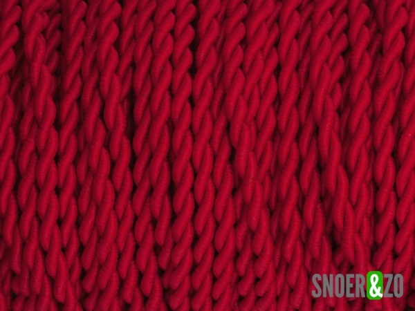 Gedraaid stofsnoer rood Gedraaid stofsnoer rood