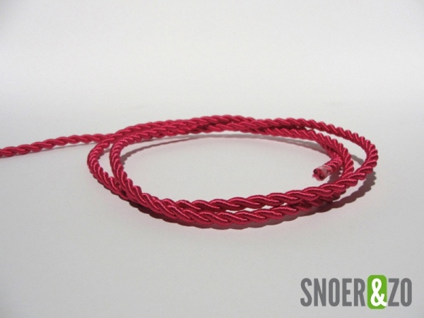 Gedraaid stofsnoer roze