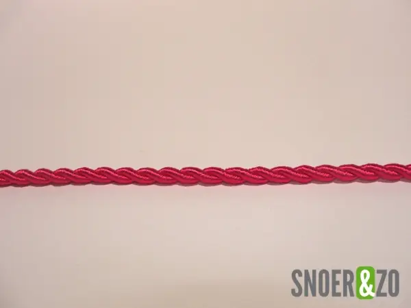 Gedraaid stofsnoer roze