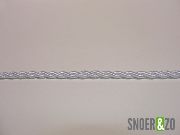 Gedraaid strijkijzersnoer wit - 3 aderig Gedraaid strijkijzersnoer wit - 3 aderig