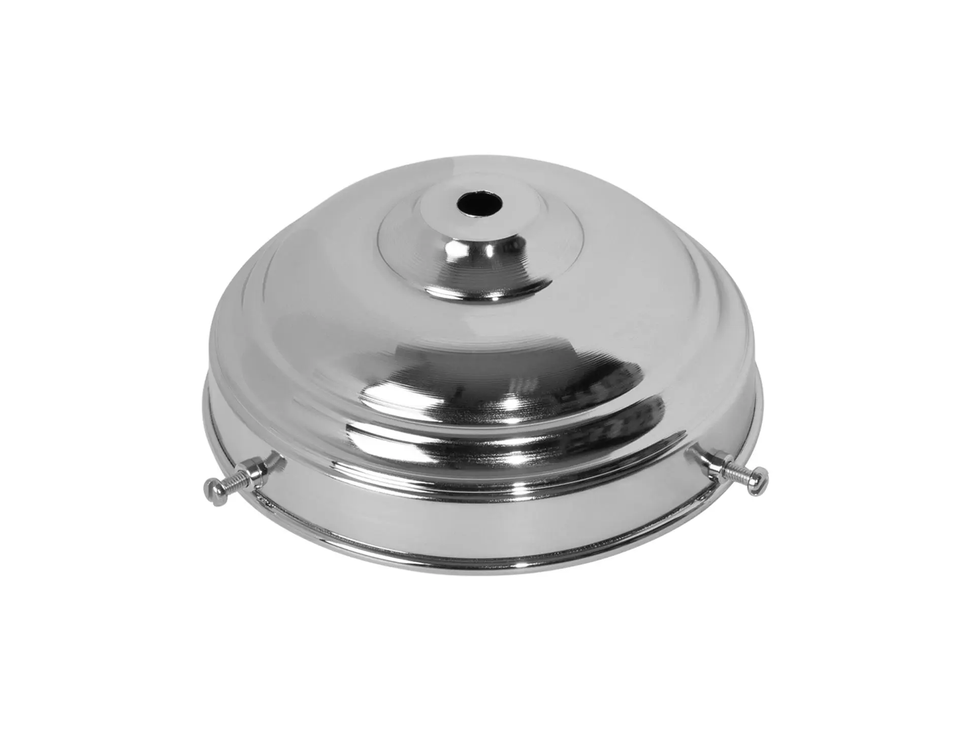 Glasdrager chroom - diameter 12 cm - met 3 schroefjes