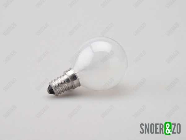 Gloeilamp kogel E14 15W mat Gloeilamp kogel E14 15W mat