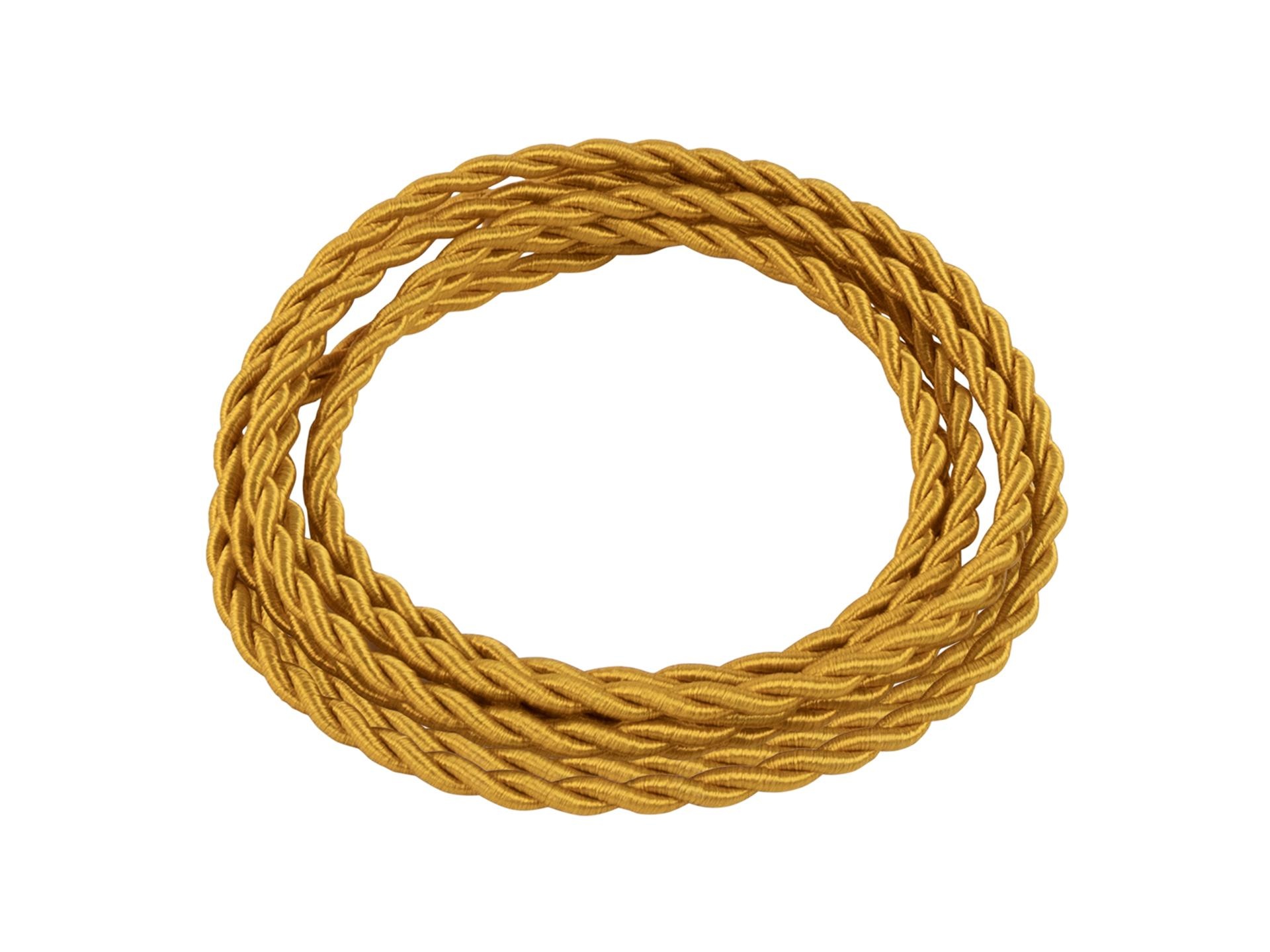 Goud gedraaid strijkijzersnoer - 2 aderig