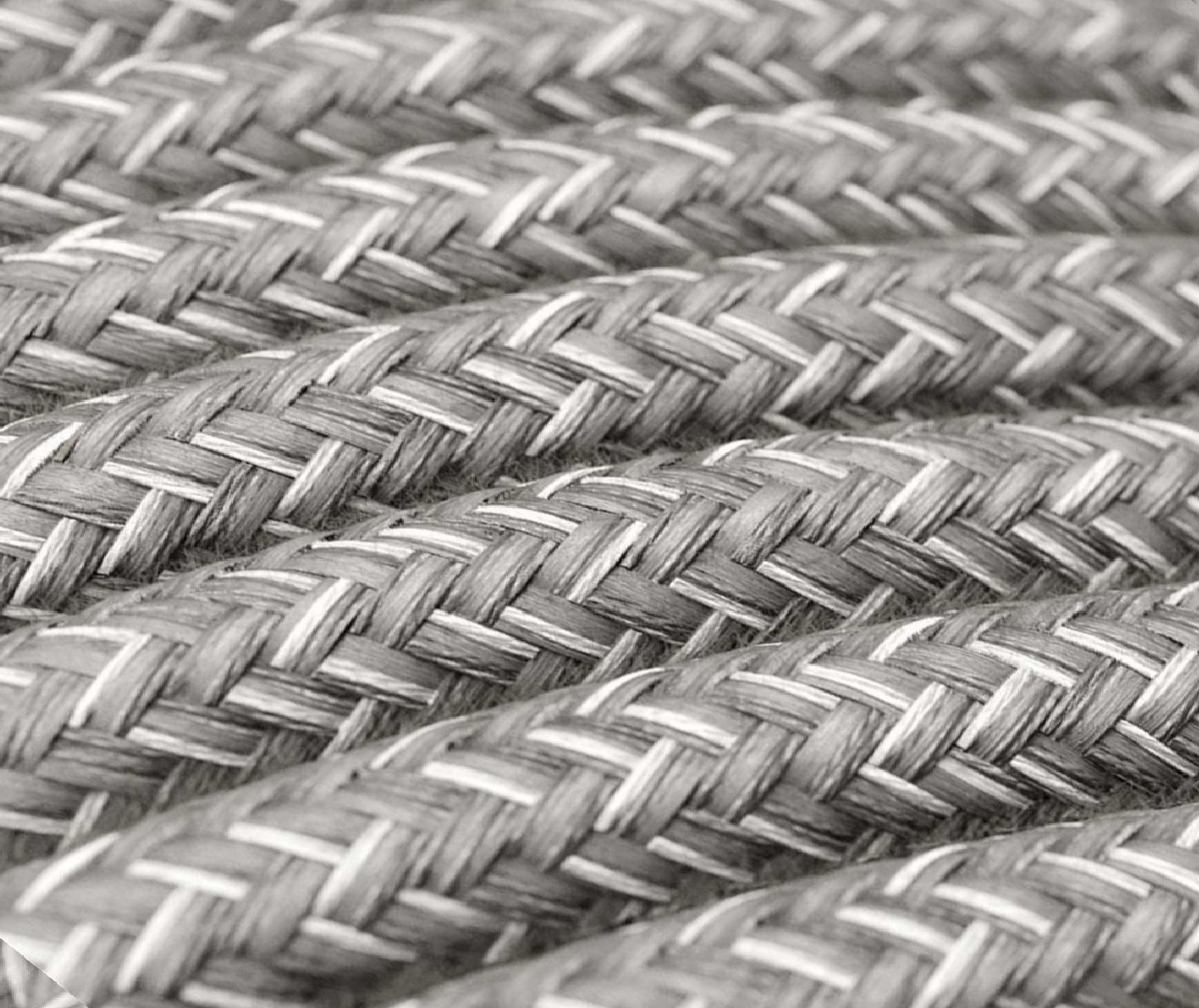 Grijs linnen strijkijzersnoer - 2 aderig