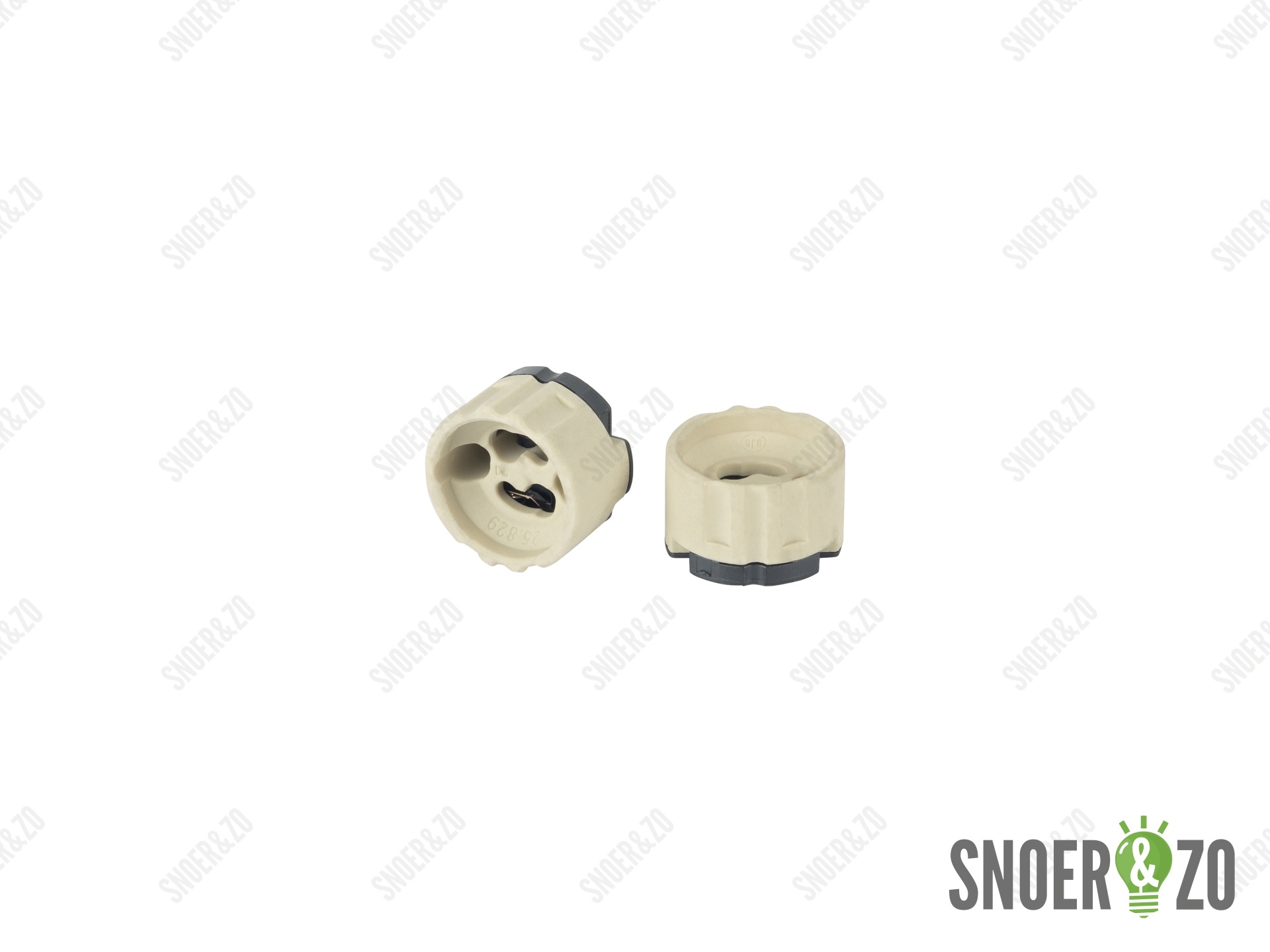 GU10 fitting 2-delig met zwarte onderkant M10x1