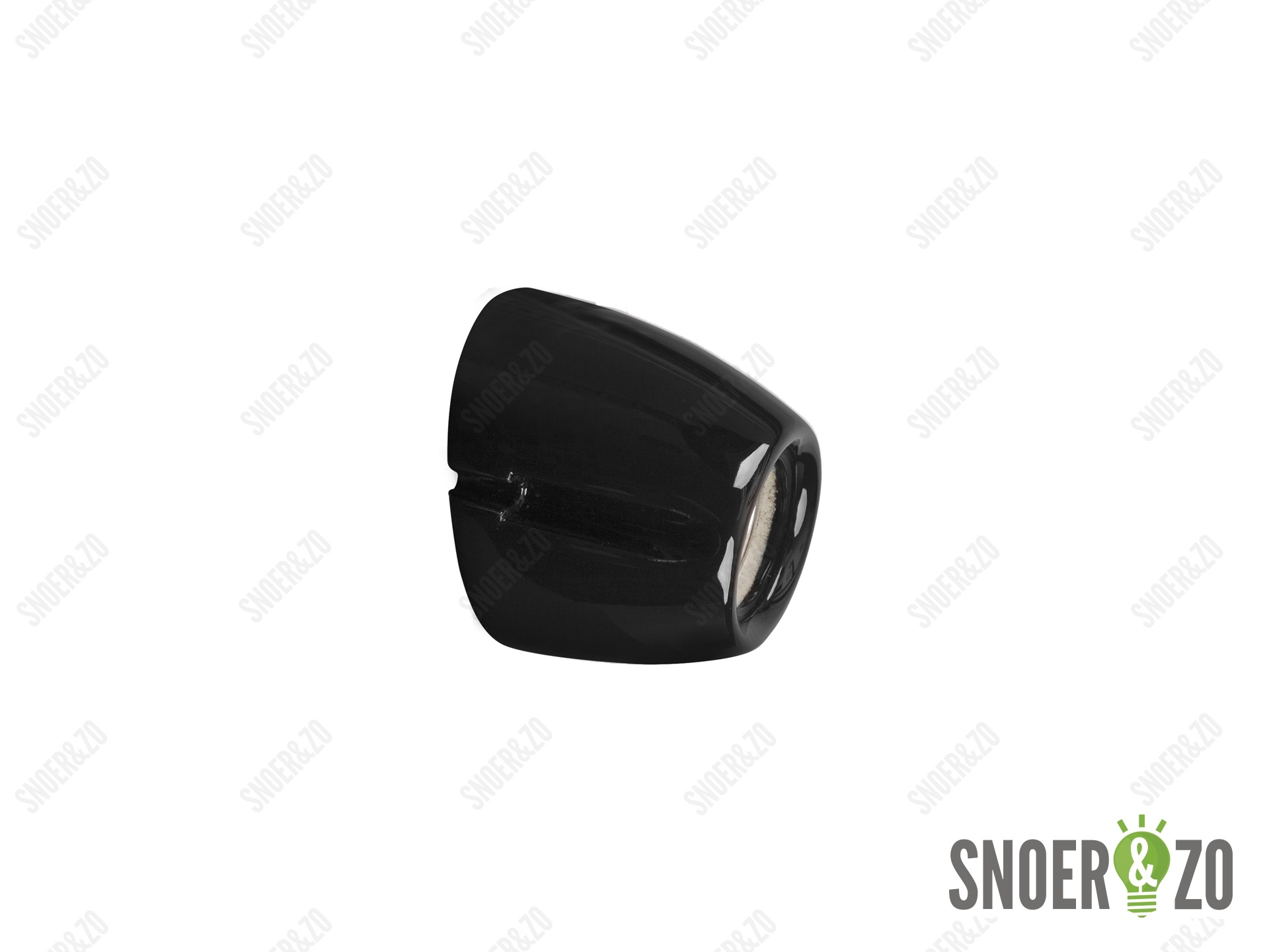 Ifö Electric Basic wandlamp zwart porselein schuin E27 Ifö Electric Basic wandlamp zwart porselein schuin E27