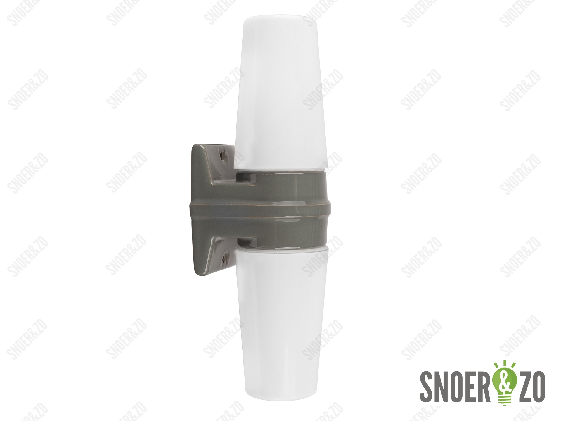 Ifö Electric Bernadotte wandlamp dubbel grijs Ifö Electric Bernadotte wandlamp dubbel grijs