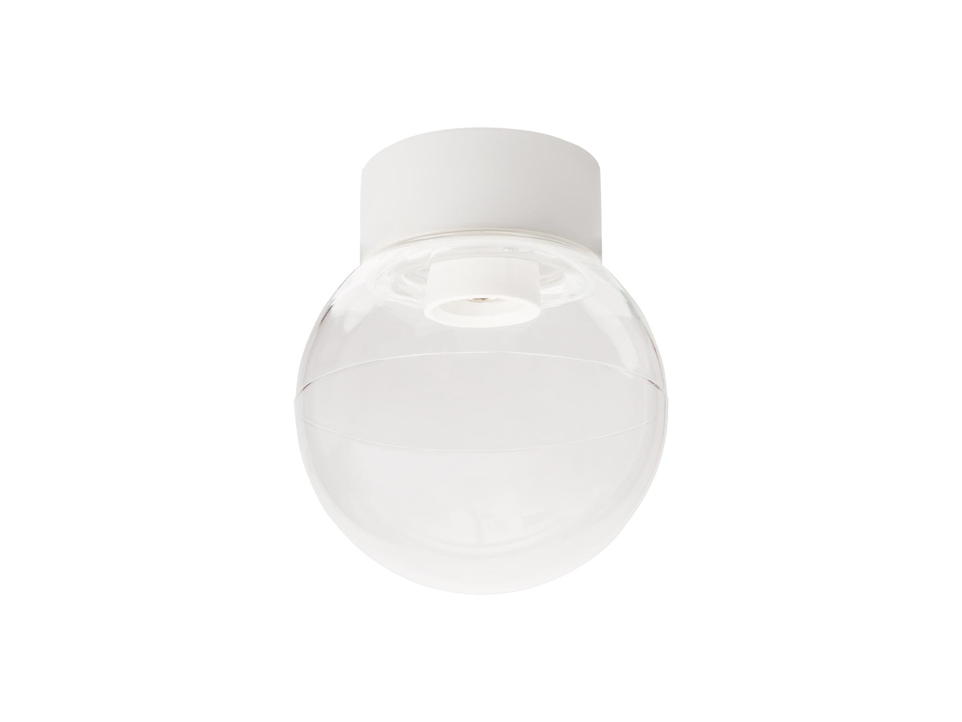 Ifö Electric Classic Globe 150 plafondlamp porselein wit - helder glas - E27
