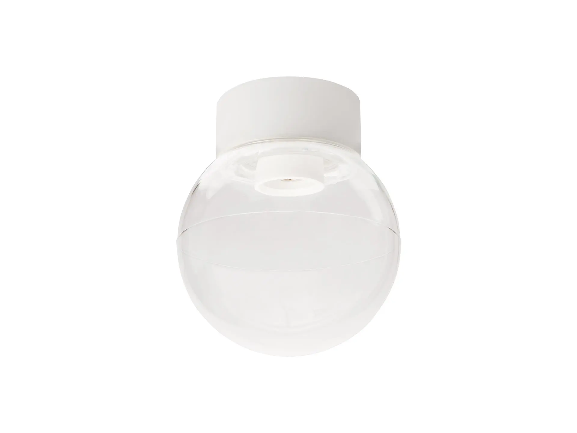 Ifö Electric Classic Globe 150 plafondlamp porselein wit - helder glas - E27