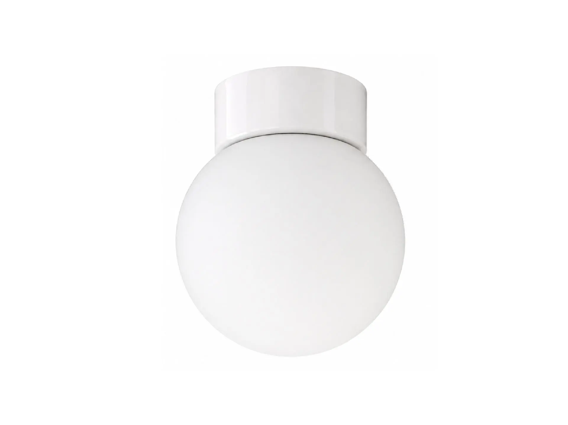 Ifö Electric Classic Globe 150 plafondlamp porselein wit - mat opaal glas - E27