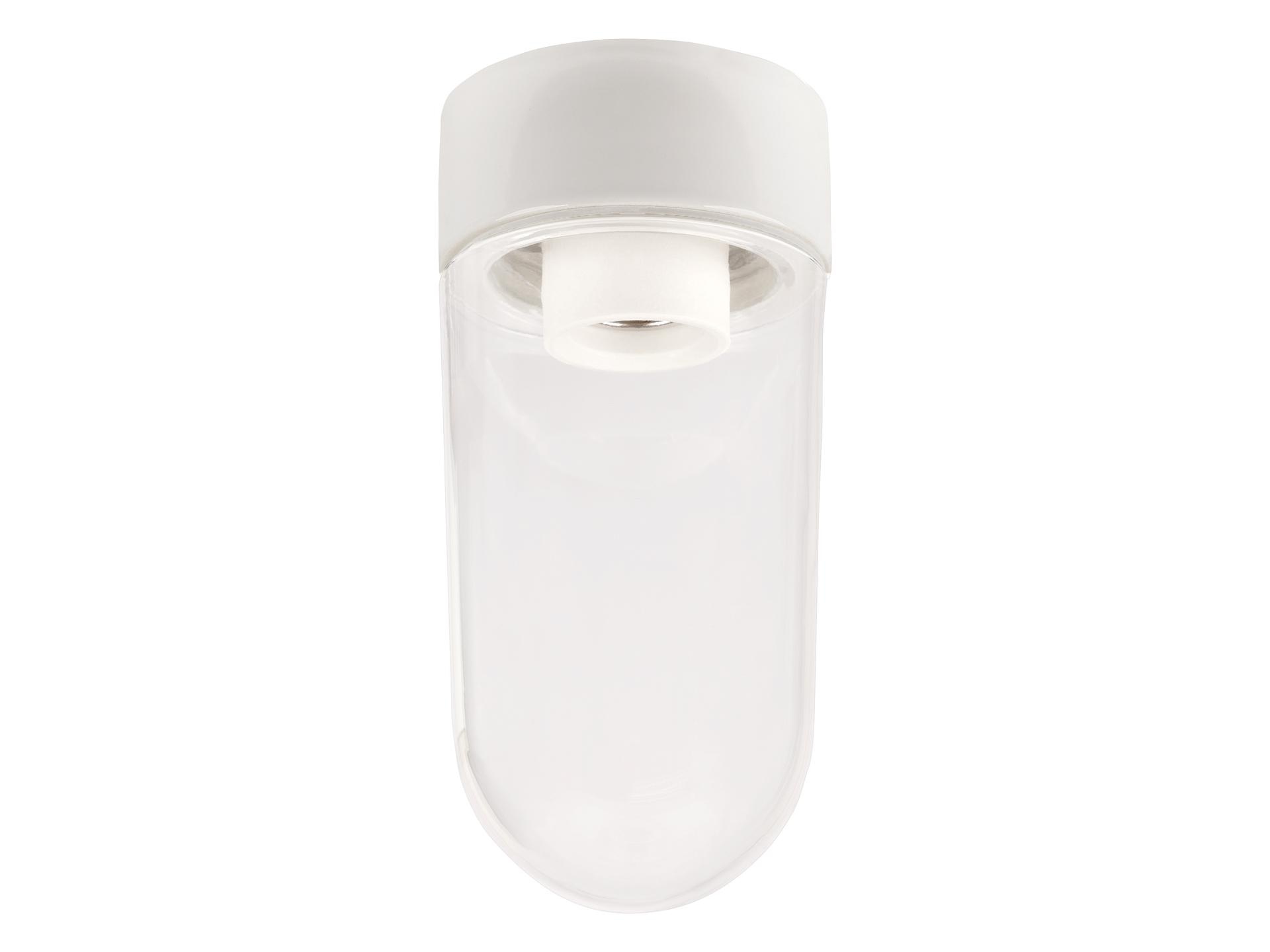 Ifö Electric Classic Stallglass plafondlamp porselein wit - helder glas - E27