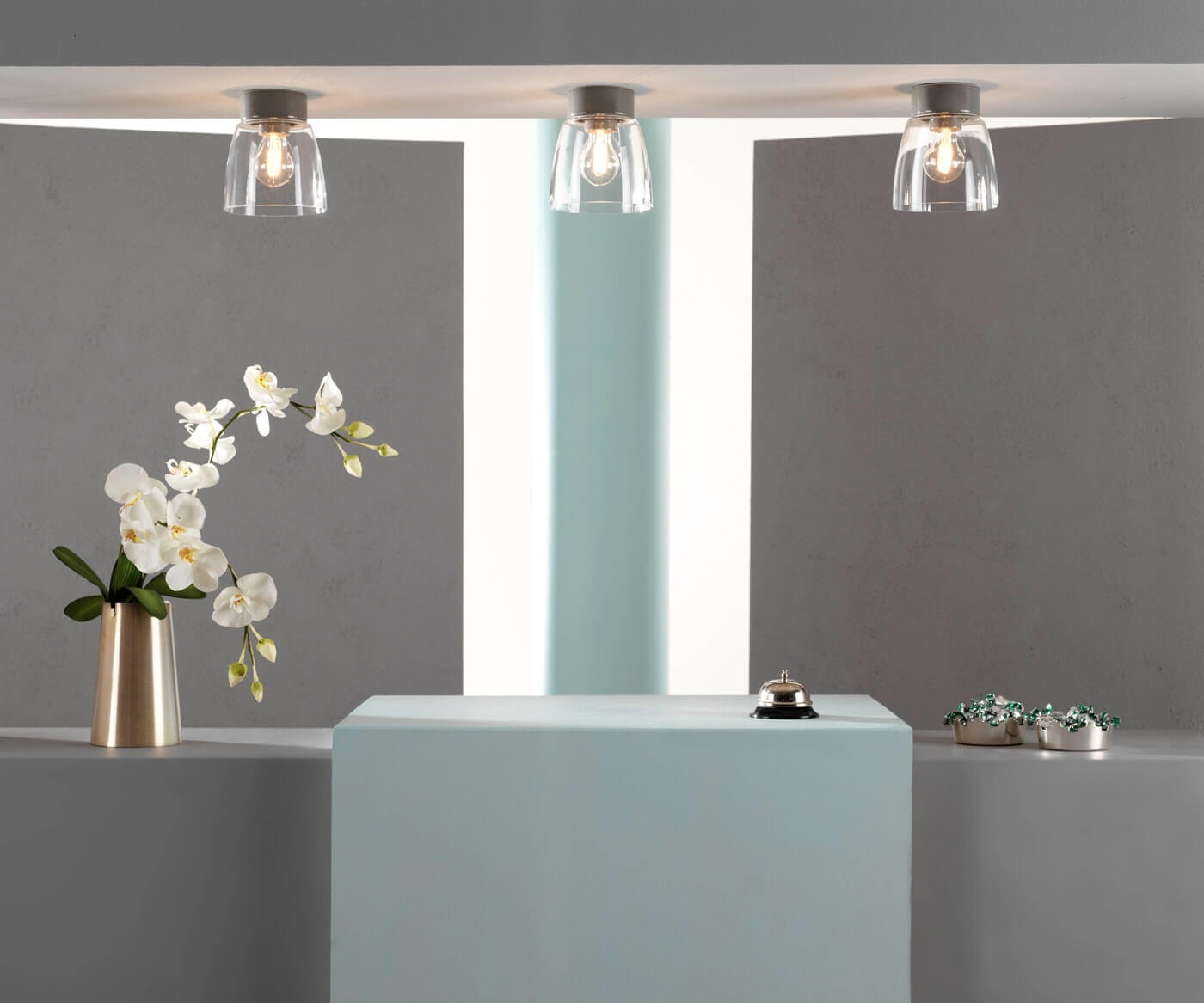 Ifö Electric plafondlamp open klara porselein wit helder glas E27