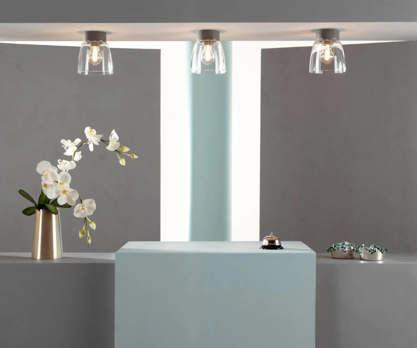 Ifö Electric plafondlamp open klara porselein zwart helder glas E27