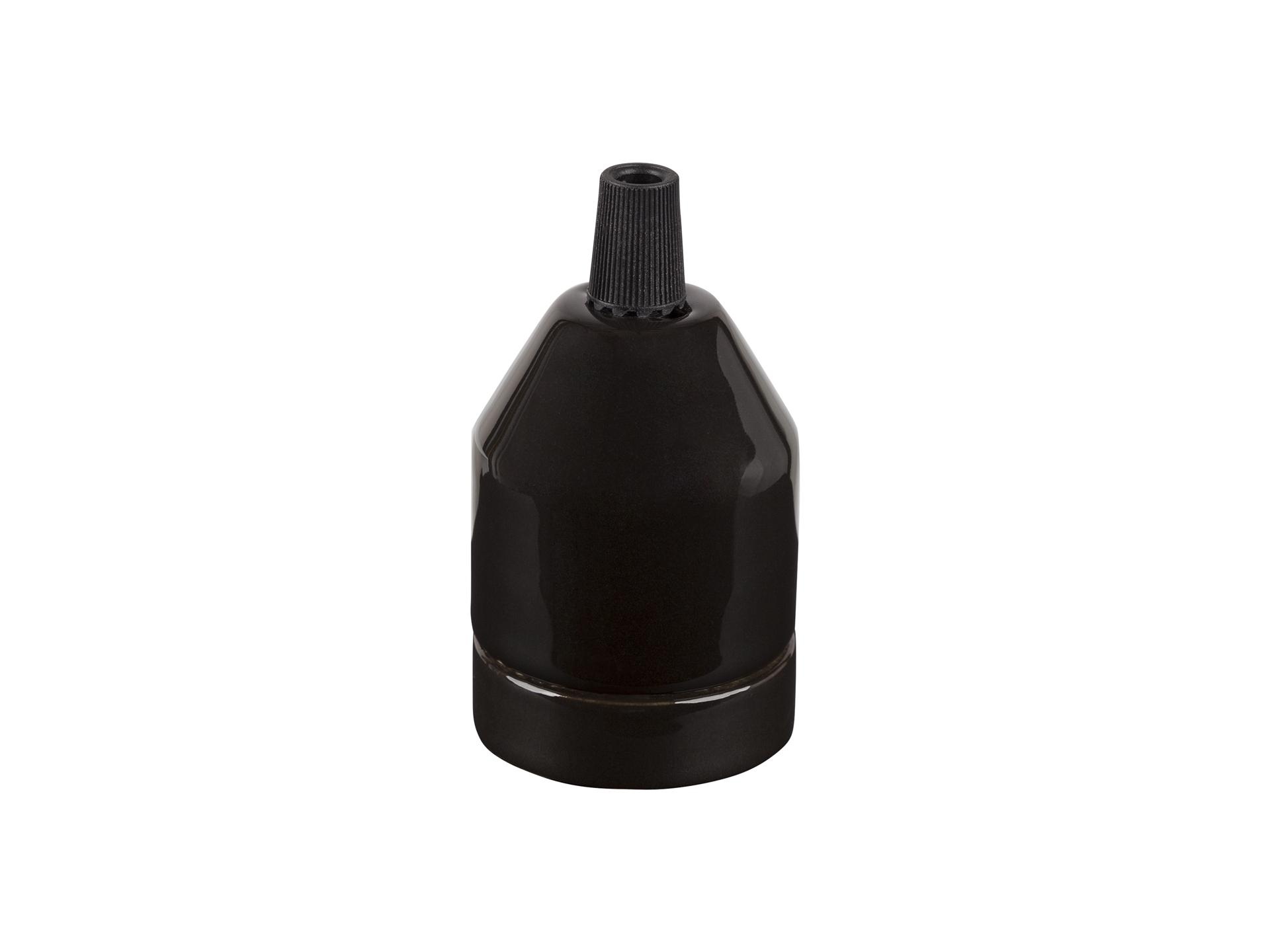 Ifö Electric porselein fitting E27 zwart