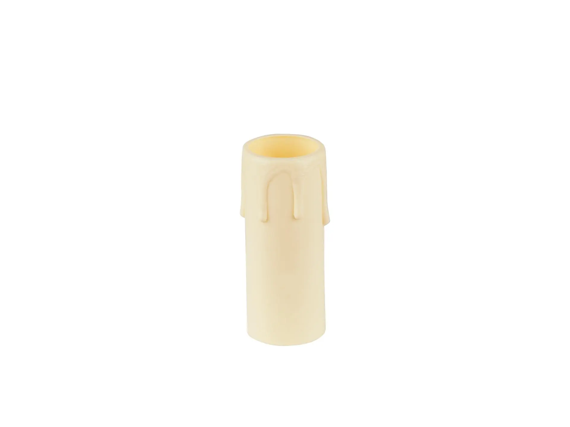 Kaarshuls E14 beige met druppeleffect - 6.5 cm