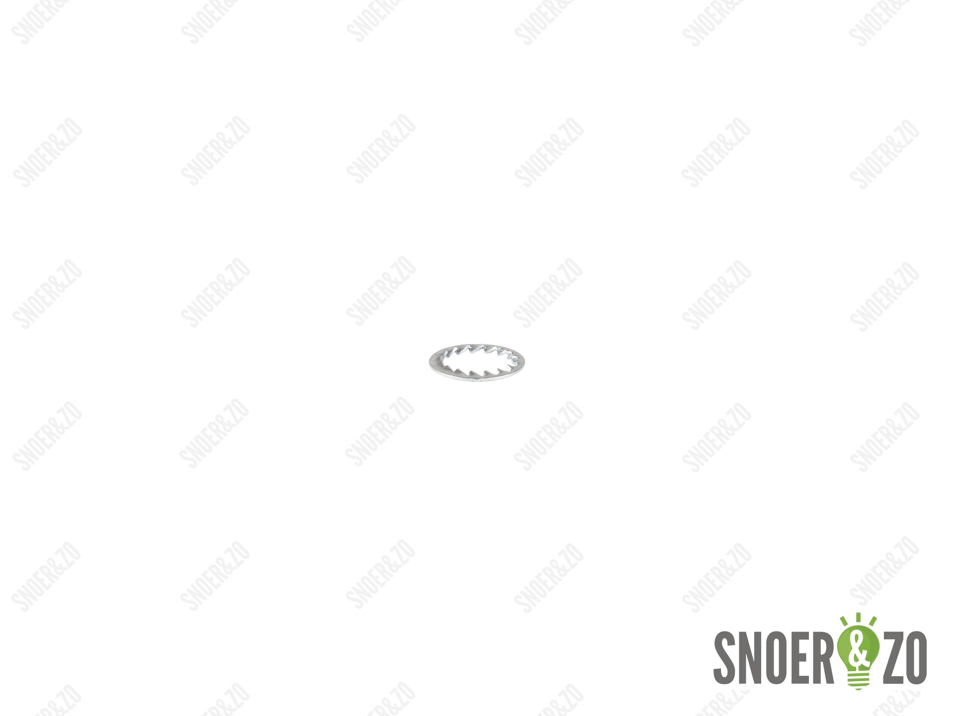 Kartelring metaal 15 mm met gat 10.5 mm