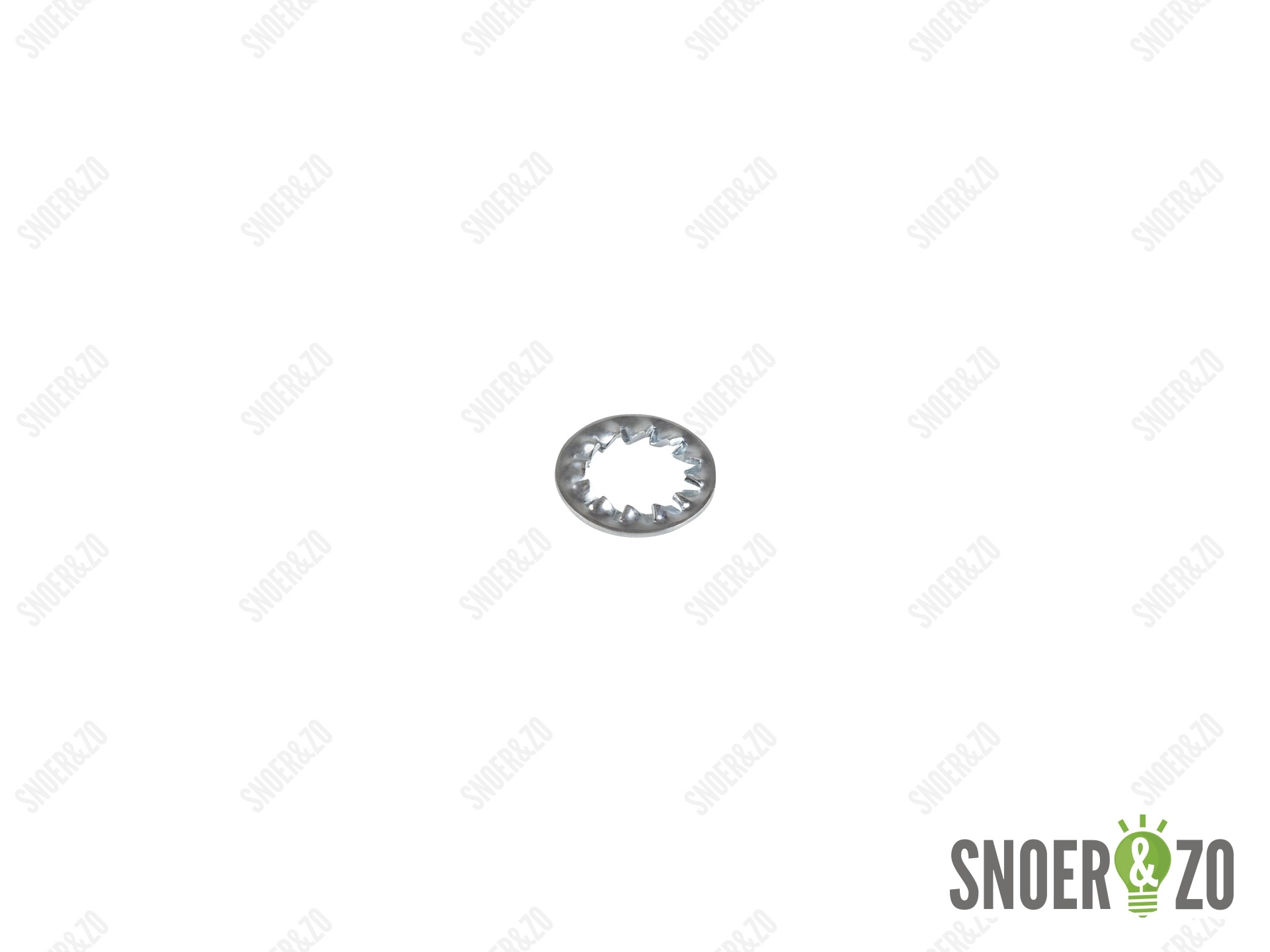 Kartelring metaal 18 mm met gat 10.5 mm