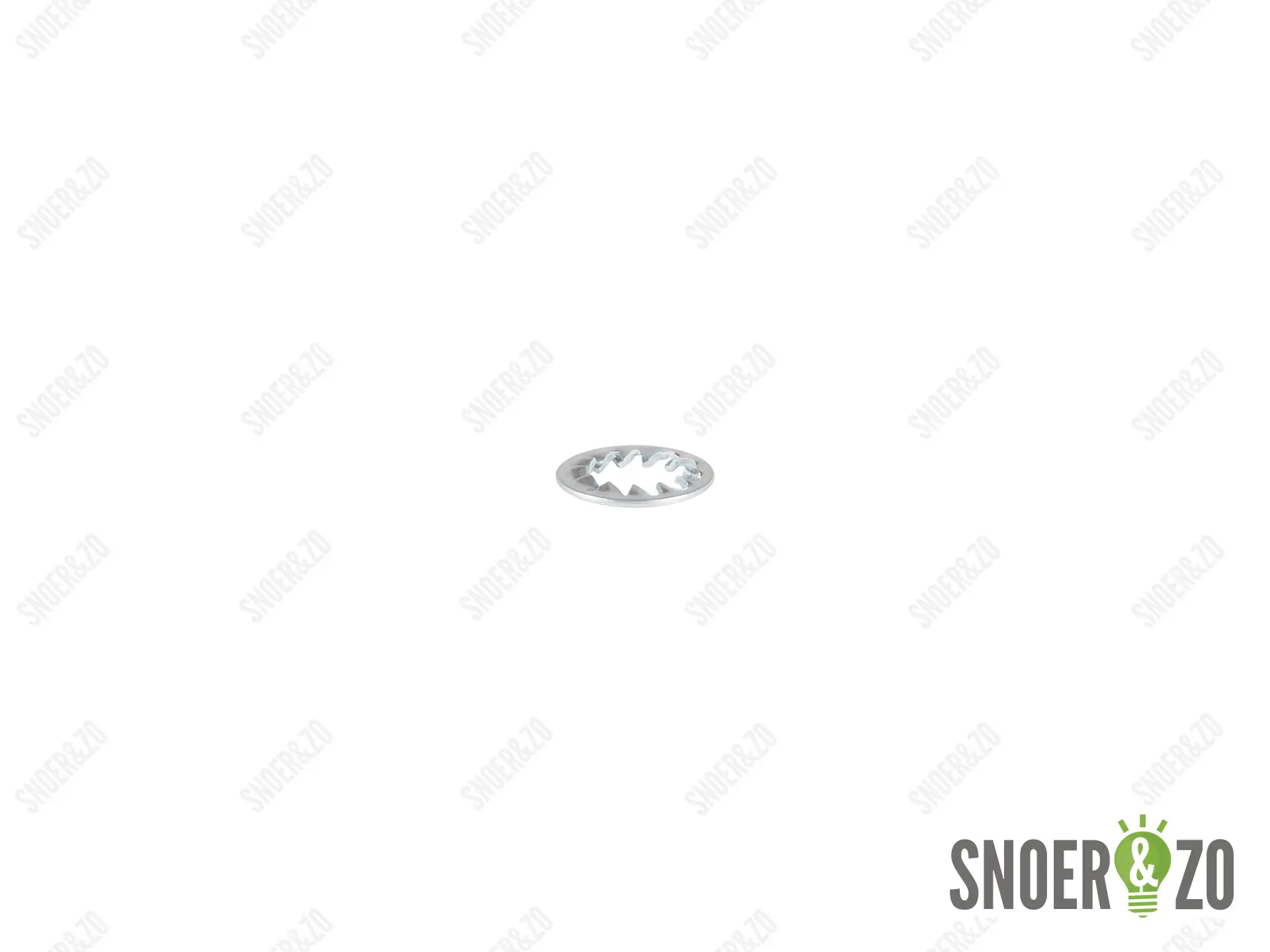 Kartelring metaal 18 mm met gat 10.5 mm