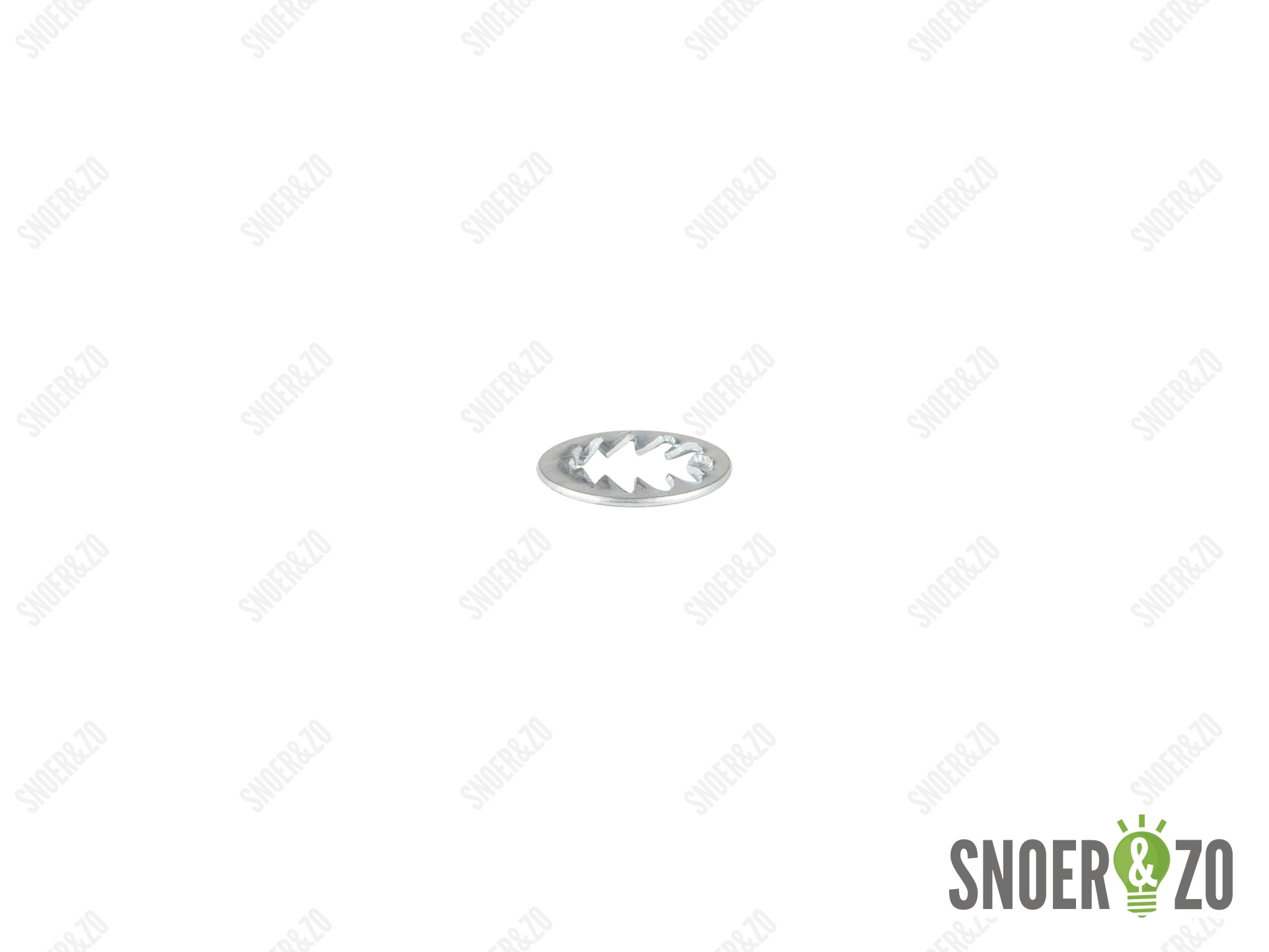 Kartelring metaal 22 mm met gat 13.5 mm