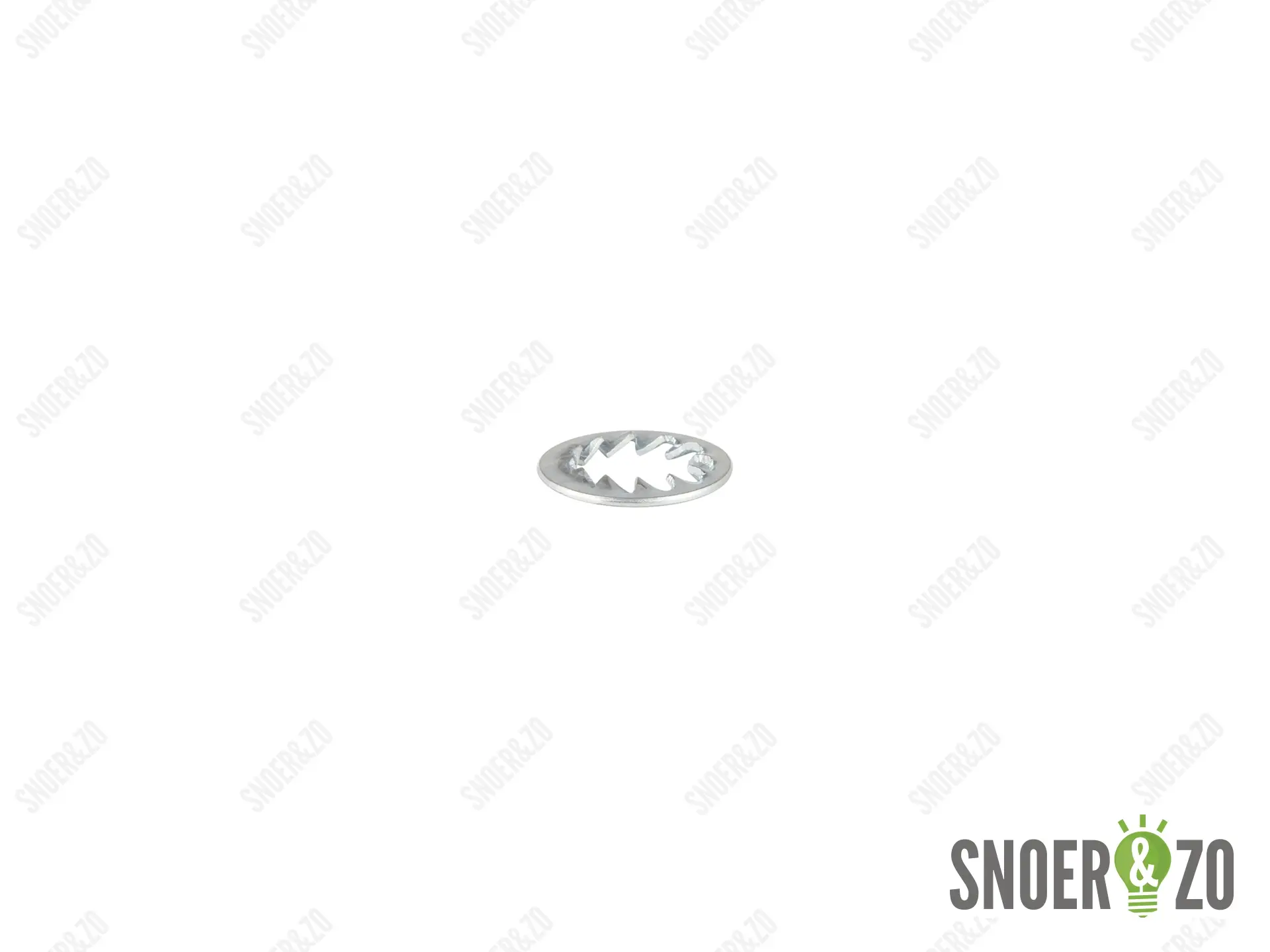 Kartelring metaal 22 mm met gat 13.5 mm