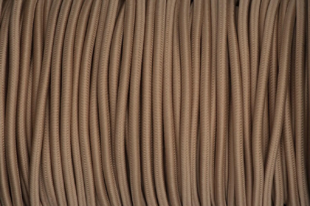 Kashmirbruin strijkijzersnoer - 2 aderig