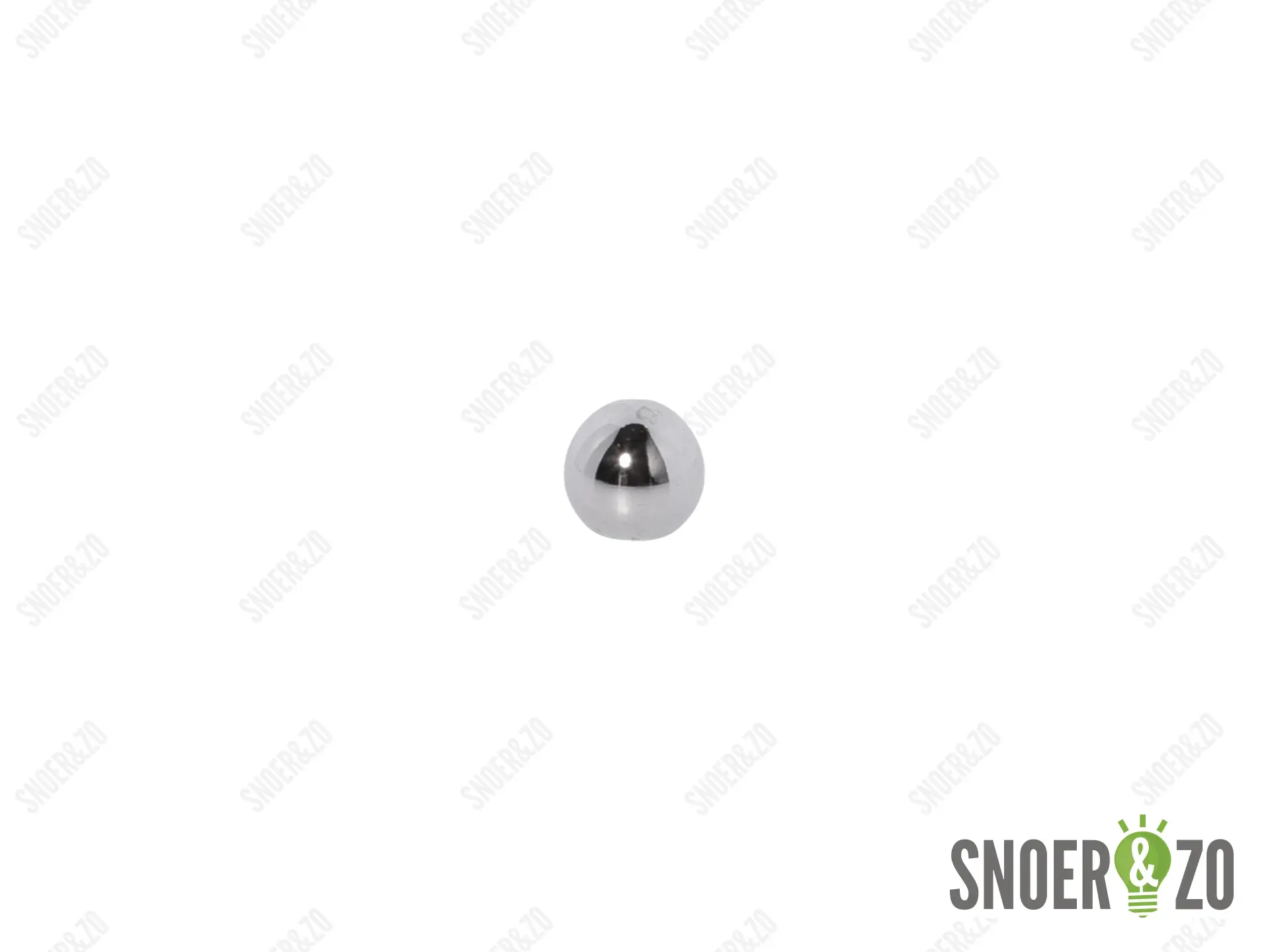 Kogel chroom 14 mm met 1 gat binnendraad M10X1