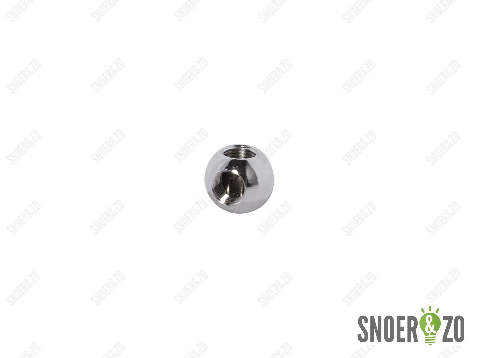 Kogel chroom 20 mm met haaks gat binnendraad M10X1