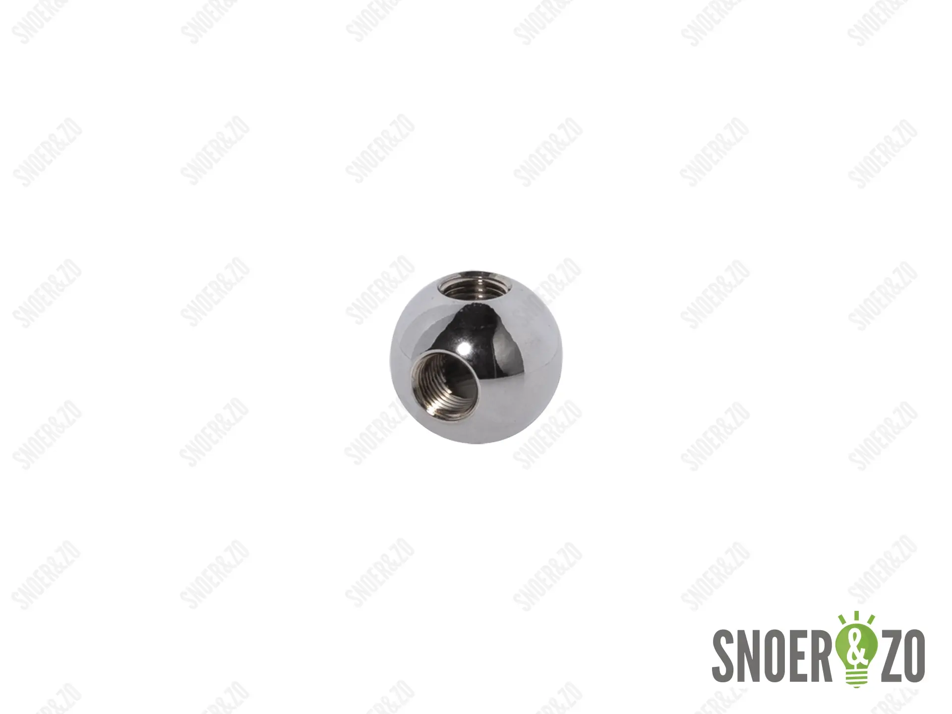 Kogel chroom 25 mm met haaks gat binnendraad M10X1