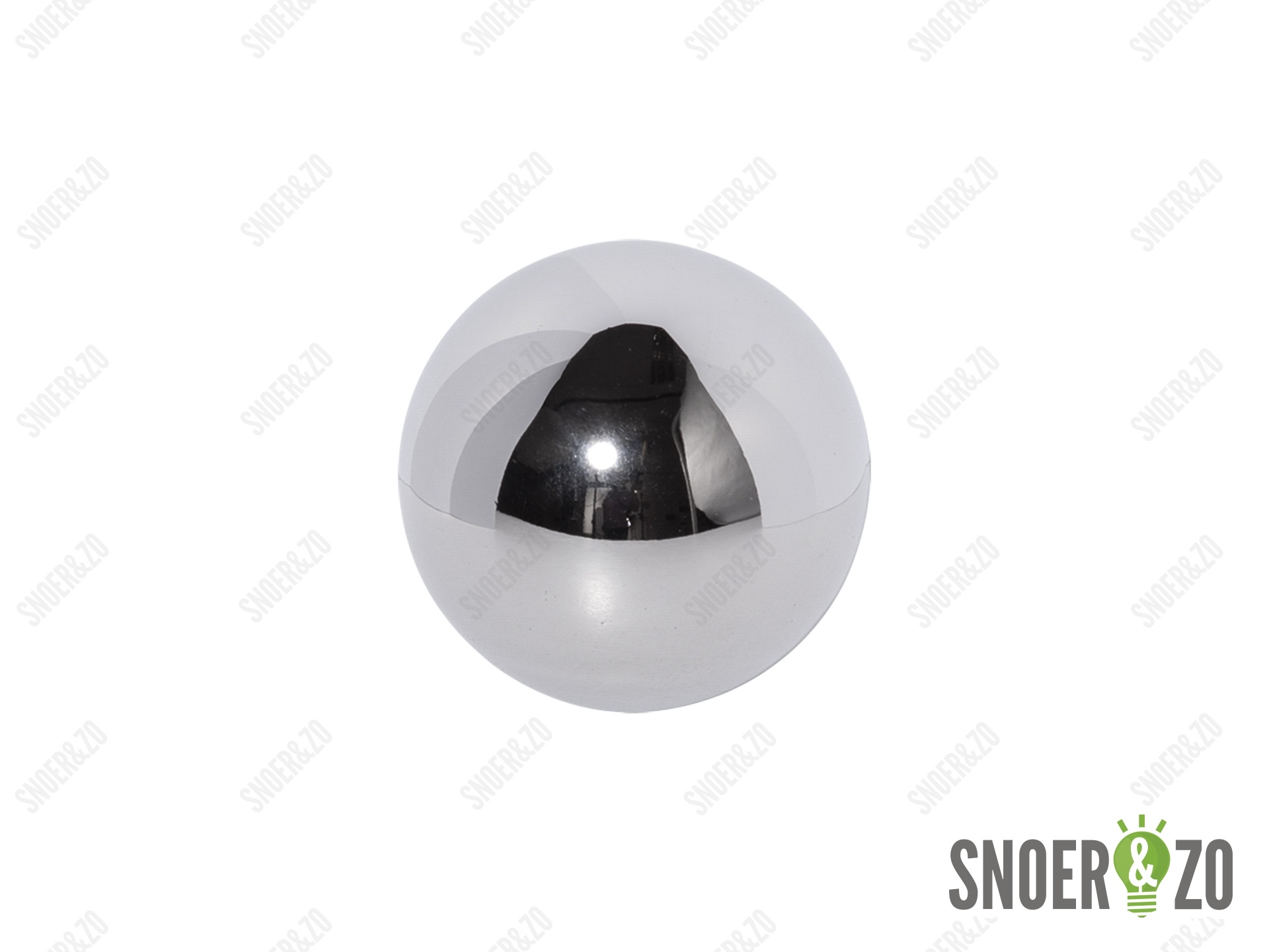 Kogel chroom 50 mm met 1 gat binnendraad M10X1