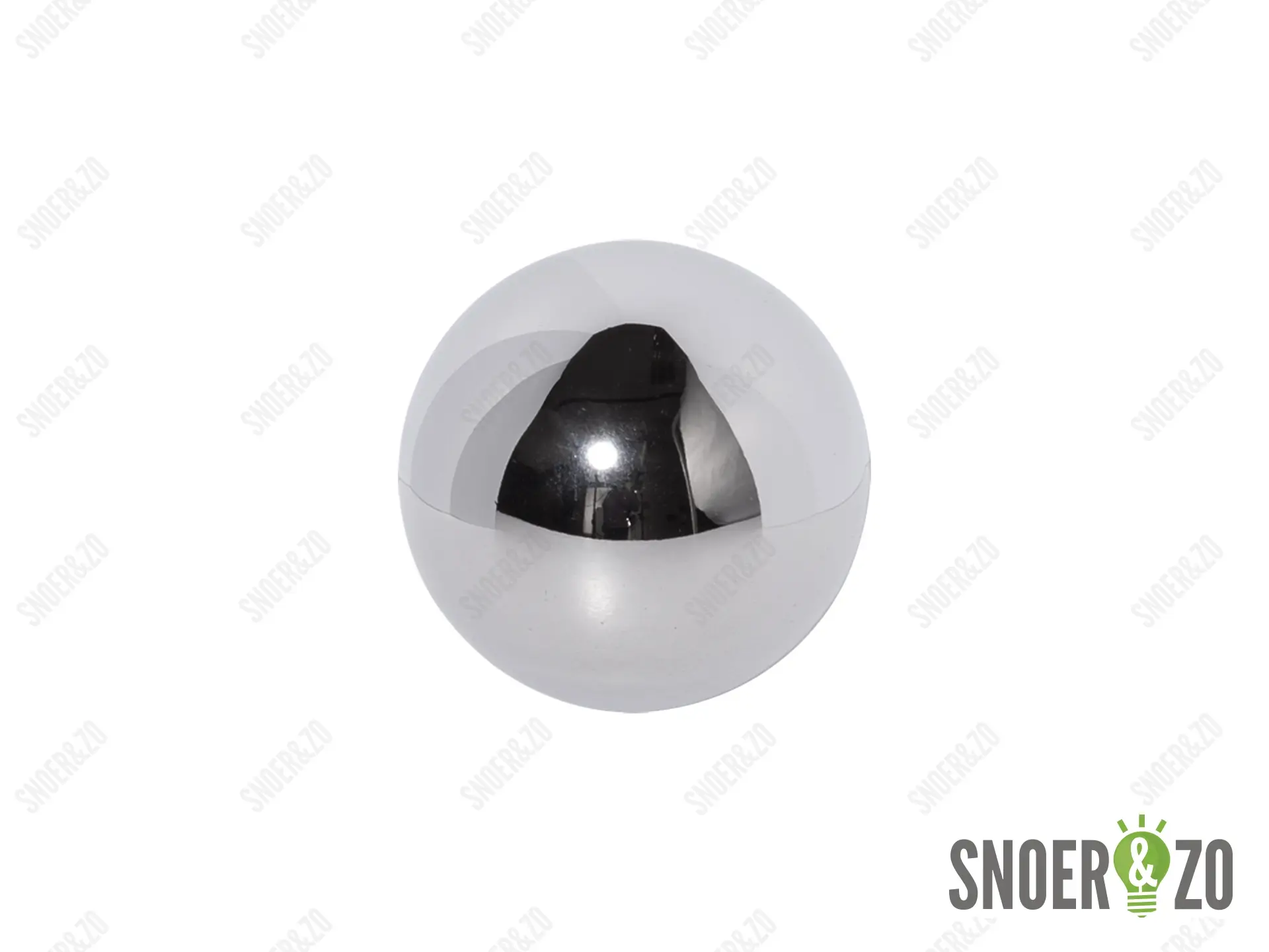 Kogel chroom 50 mm met 1 gat binnendraad M10X1