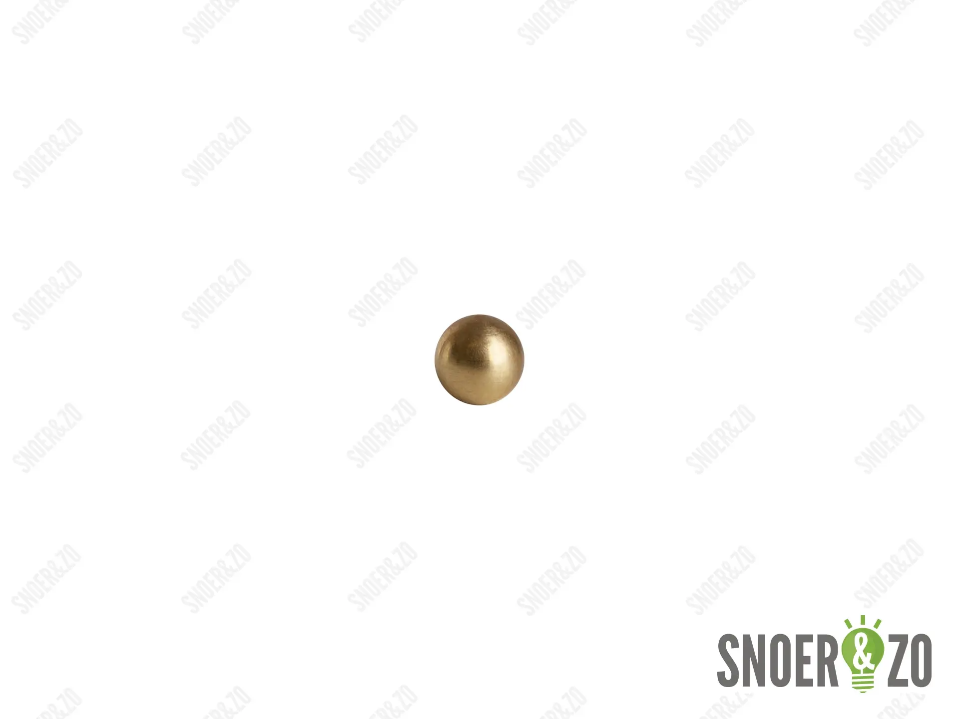 Kogel messing 14 mm met 1 gat binnendraad M4