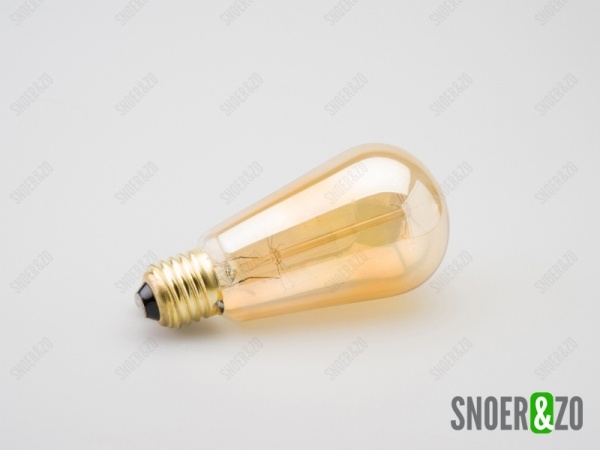 Kooldraadlamp edison ST64 goud 40W E27