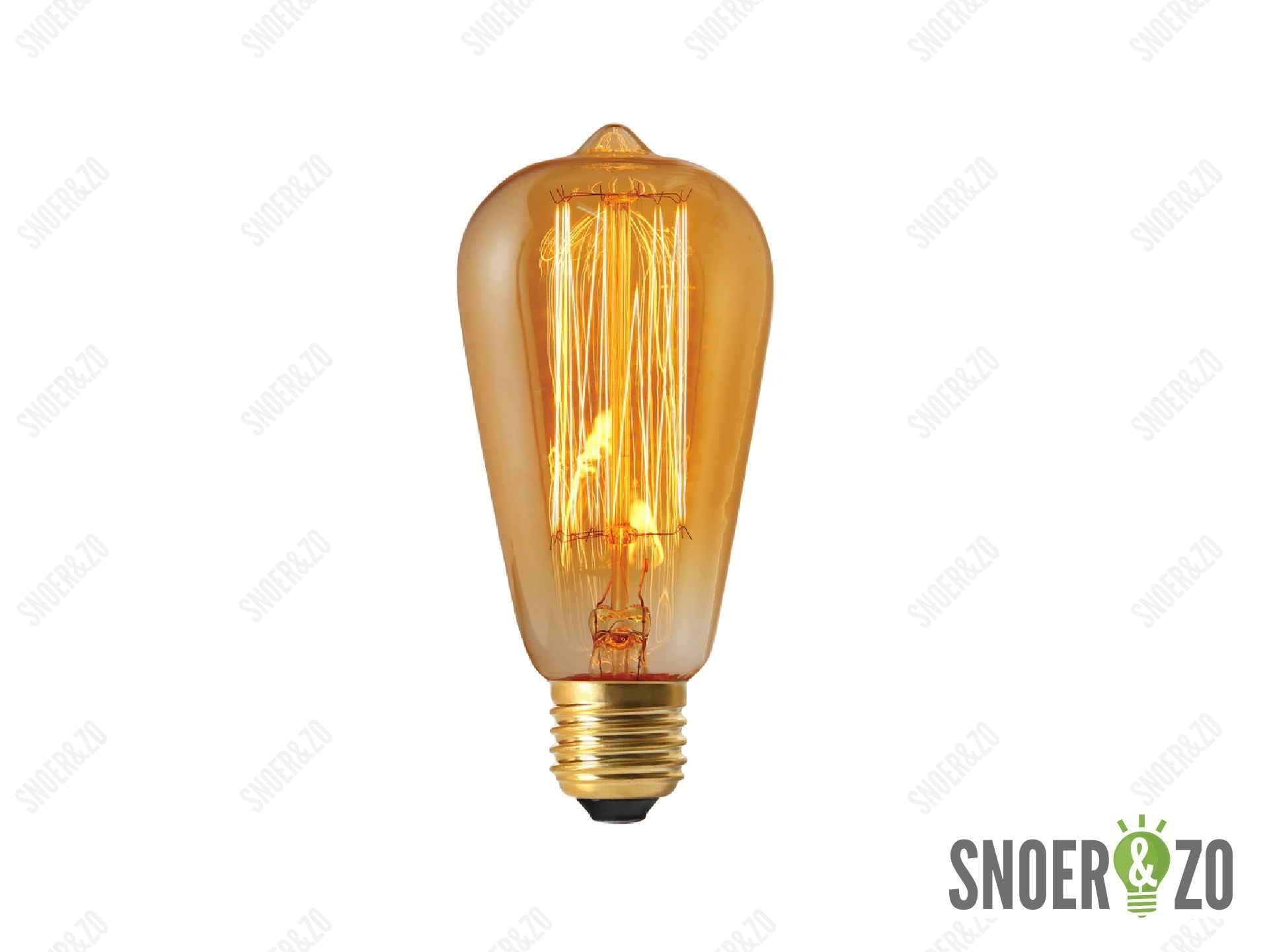 Kooldraadlamp edison ST64 goud 40W E27
