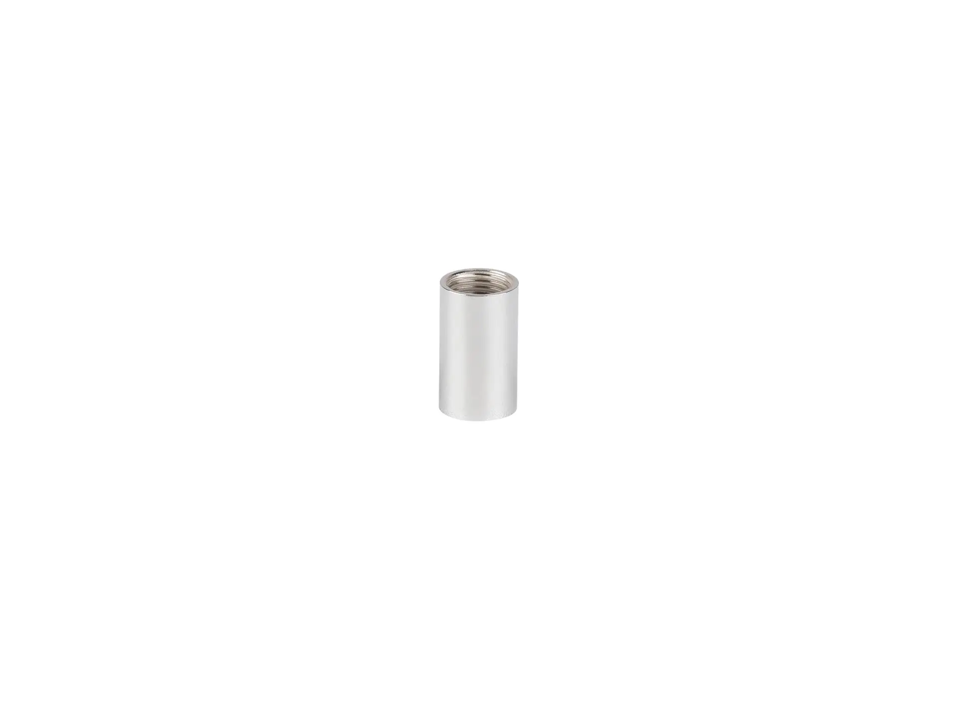 Koppelstuk chroom binnendraad M10x1 - lengte 14 mm