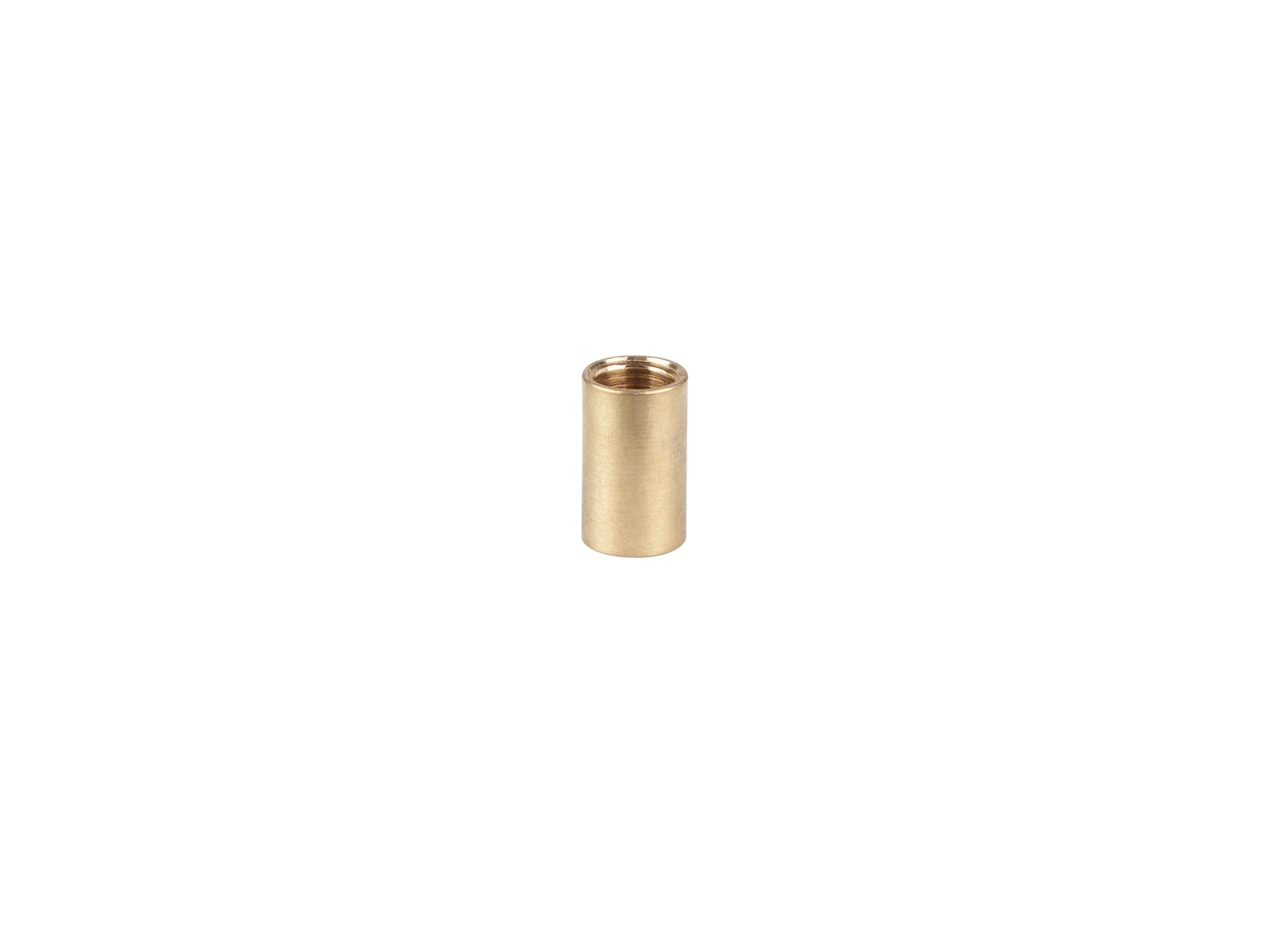 Koppelstuk messing binnendraad M10x1 - lengte 10 mm