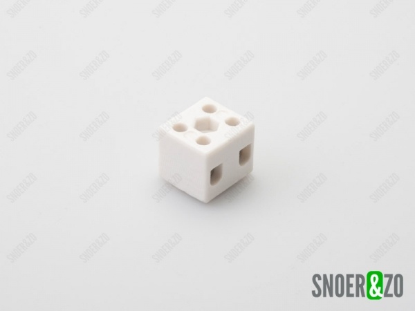 Kroonsteen porselein 2 polig XL Kroonsteen porselein 2 polig XL