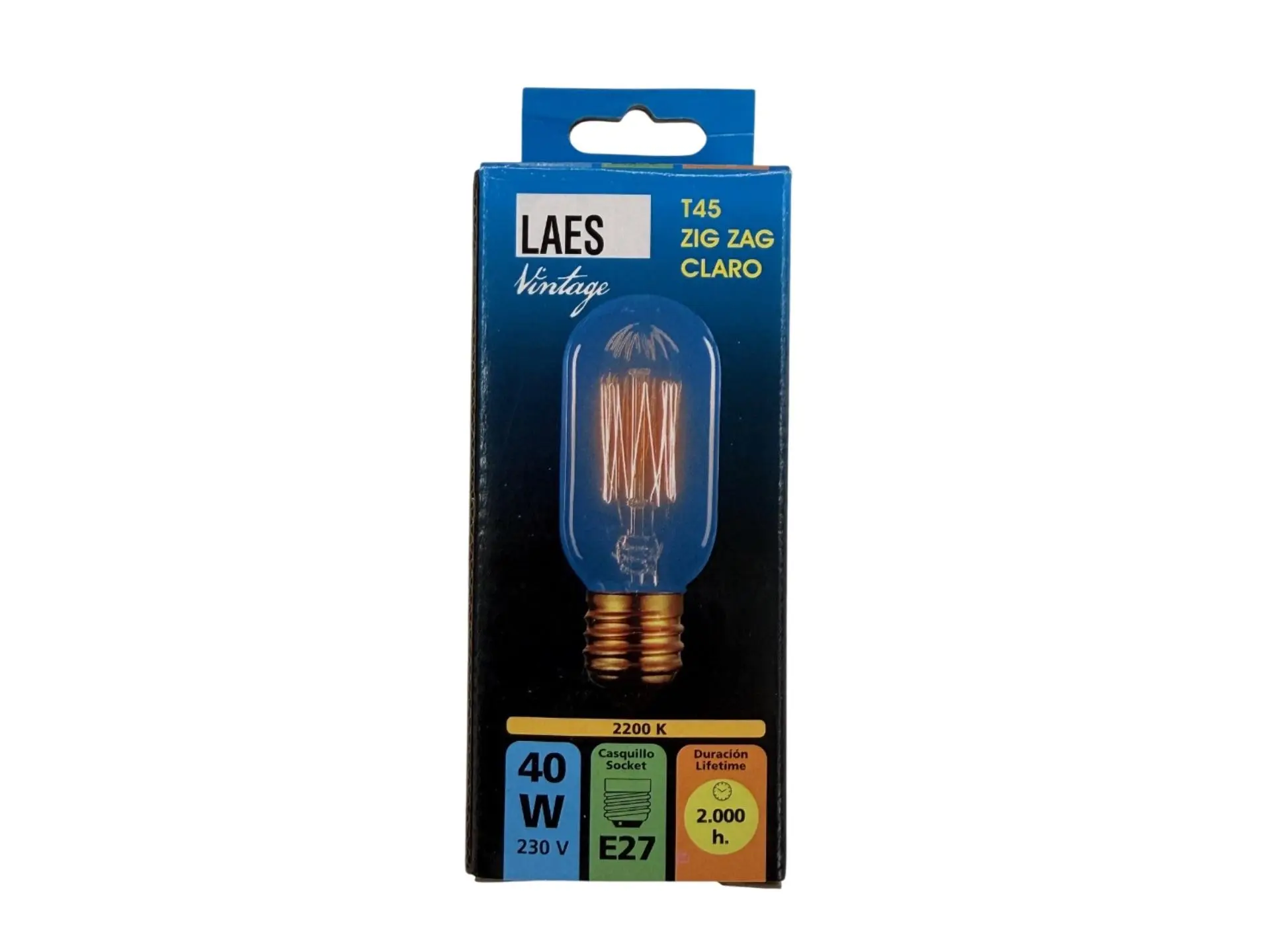 LAES kooldraadlamp T45 buislamp helder zig zag 40W E27