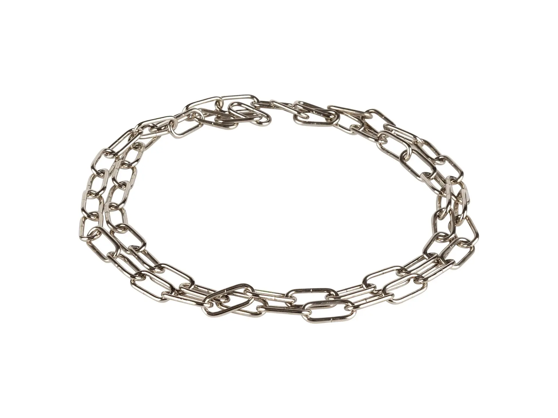 Lamp ketting chroom 20x10mm