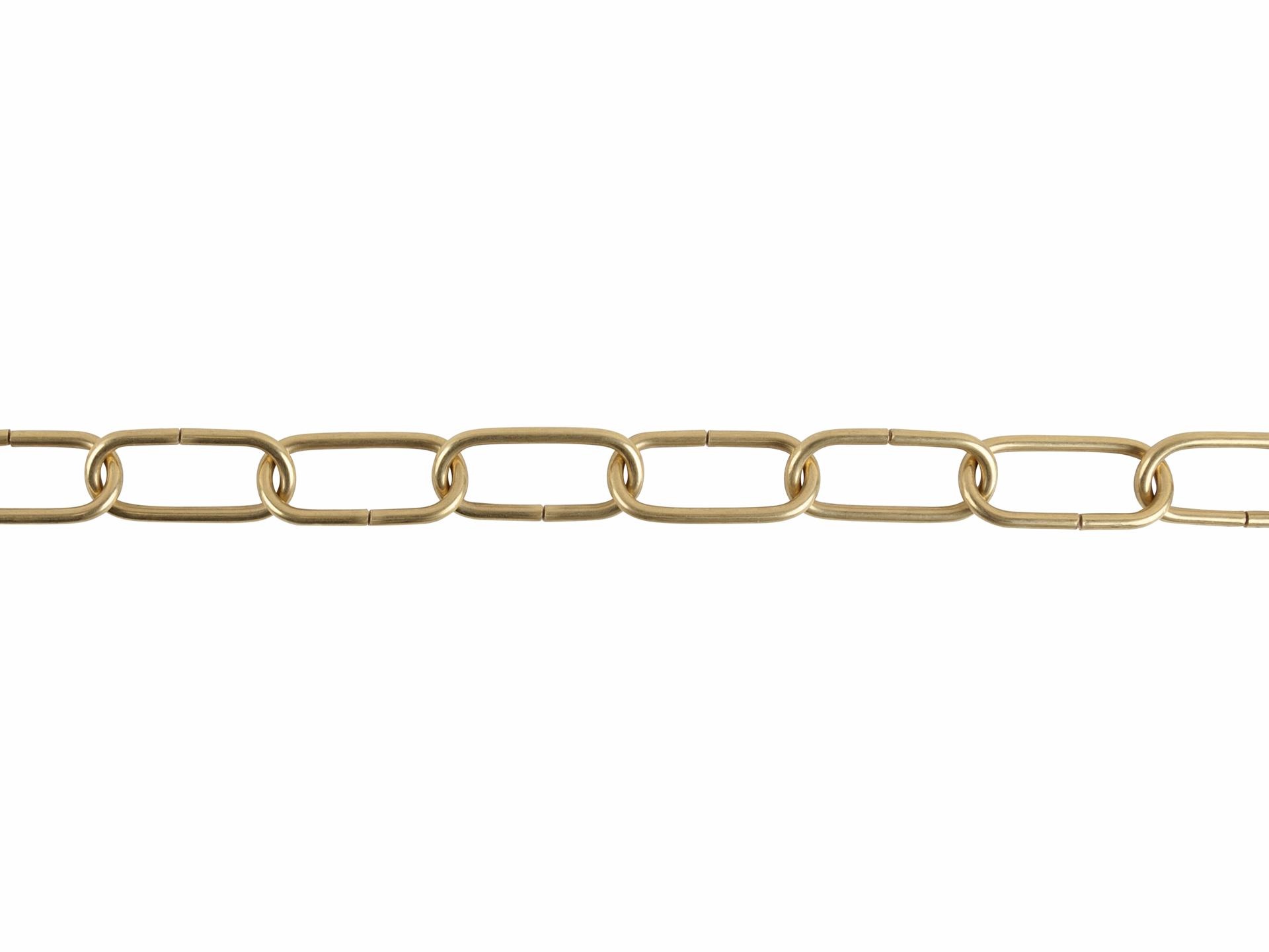 Lamp ketting echt messing 48x22mm