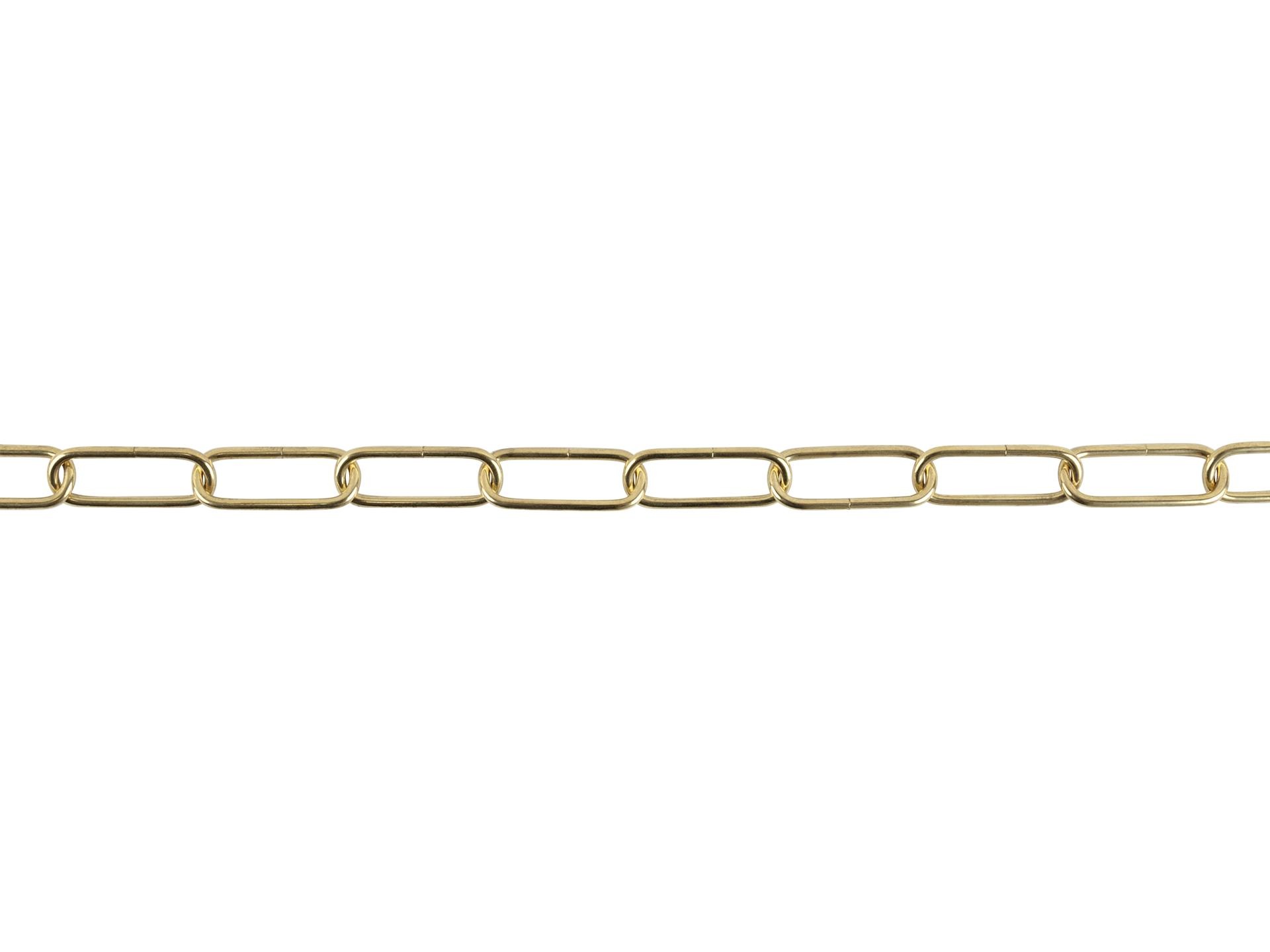 Lamp ketting messing kleur 39x16mm